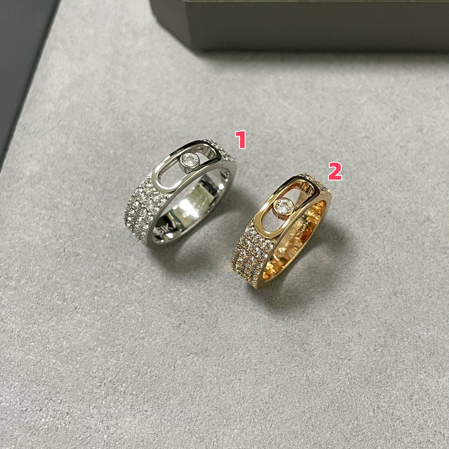 Mes1kaa move joaillerie pavé di*m*nd ring