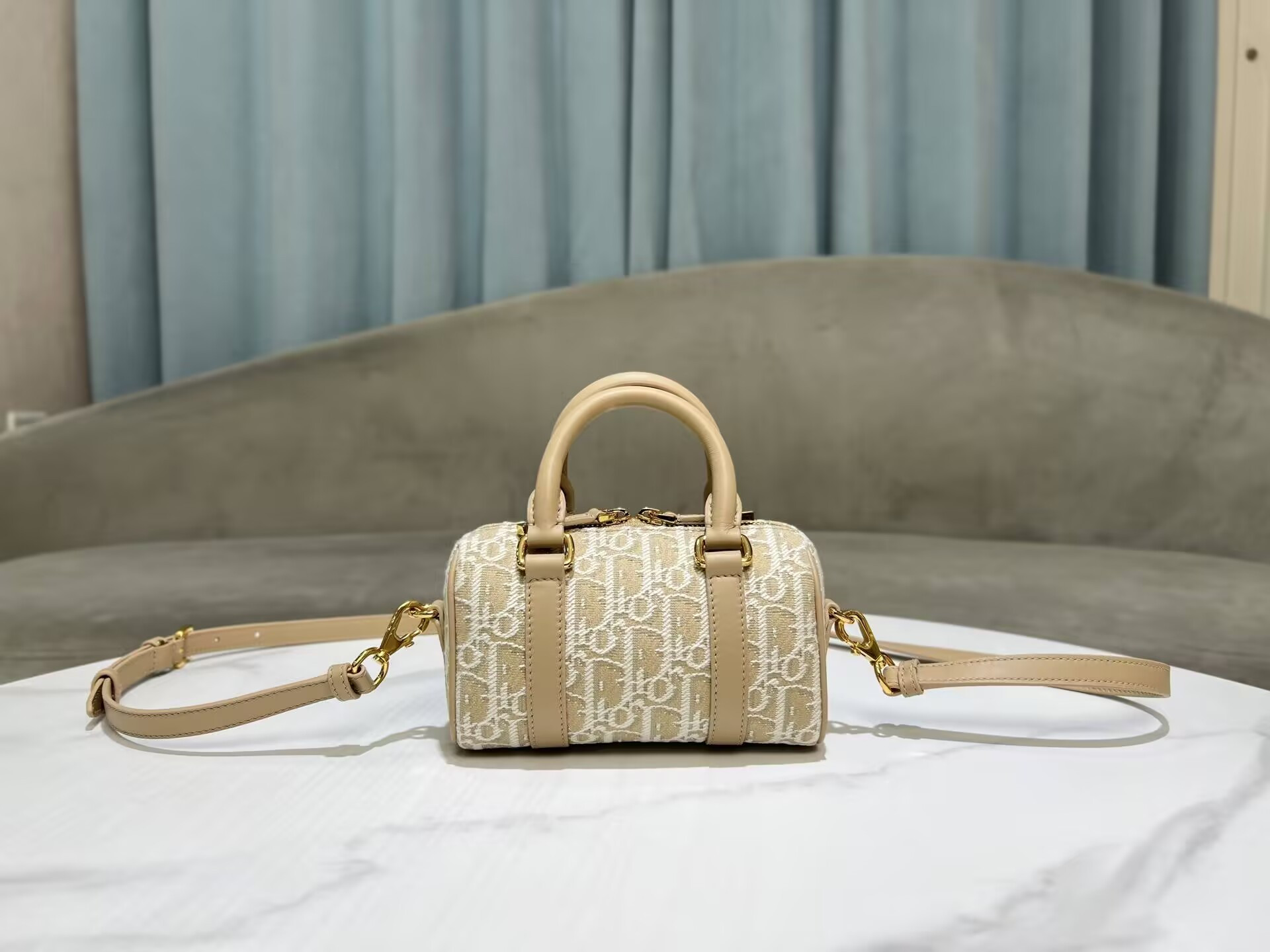 D*or groove 17 bag D*or oblique jacquard 17x10x8cm