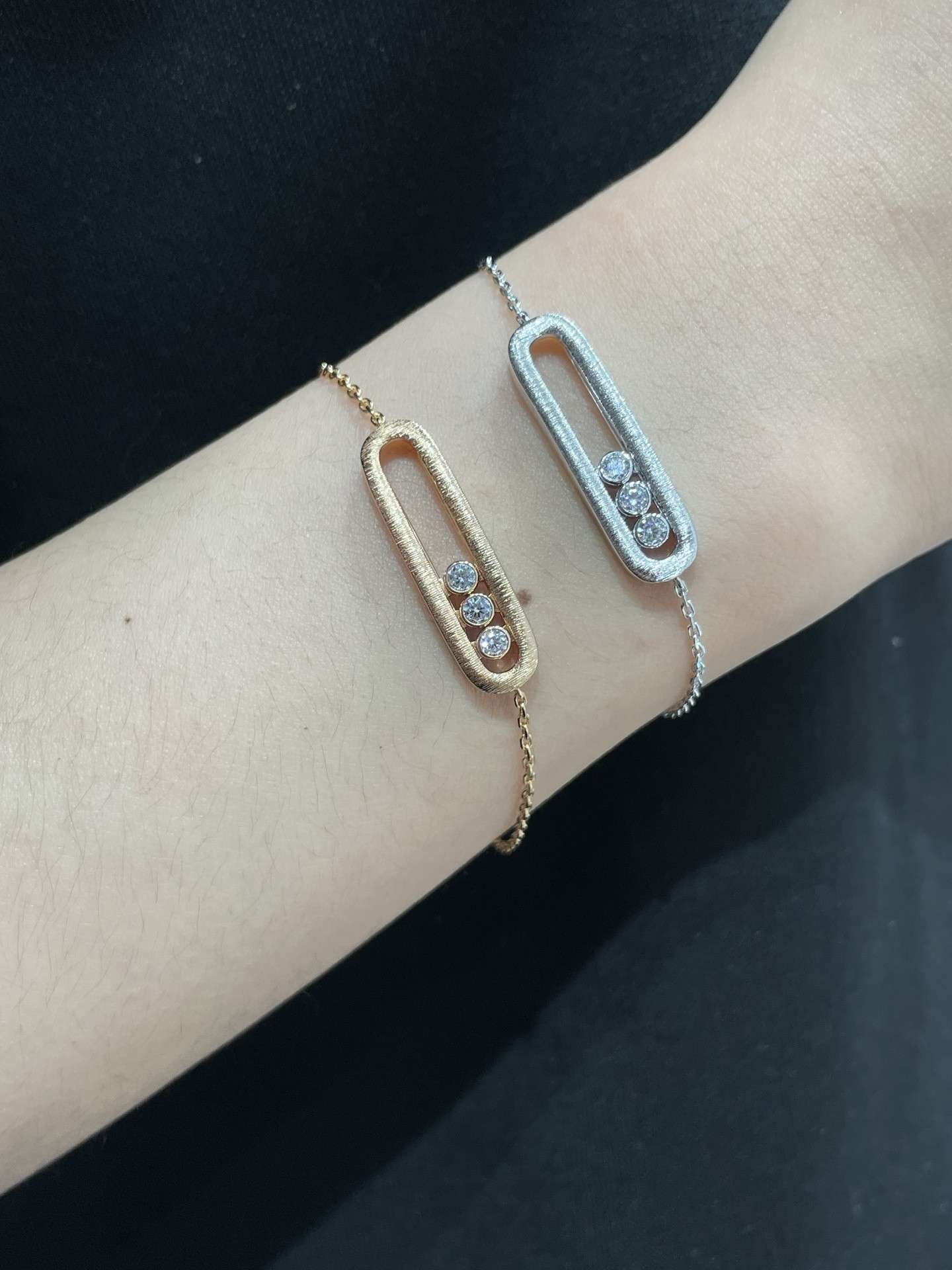 Mes1kaa move classique ciselé di*m*nds bracelet