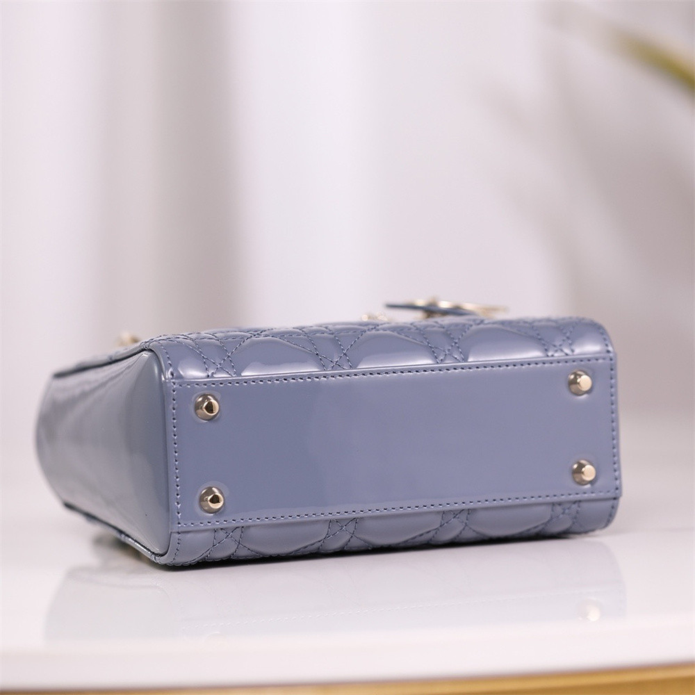 mini lady D*or bag 6.5 x 6 x 3 inches