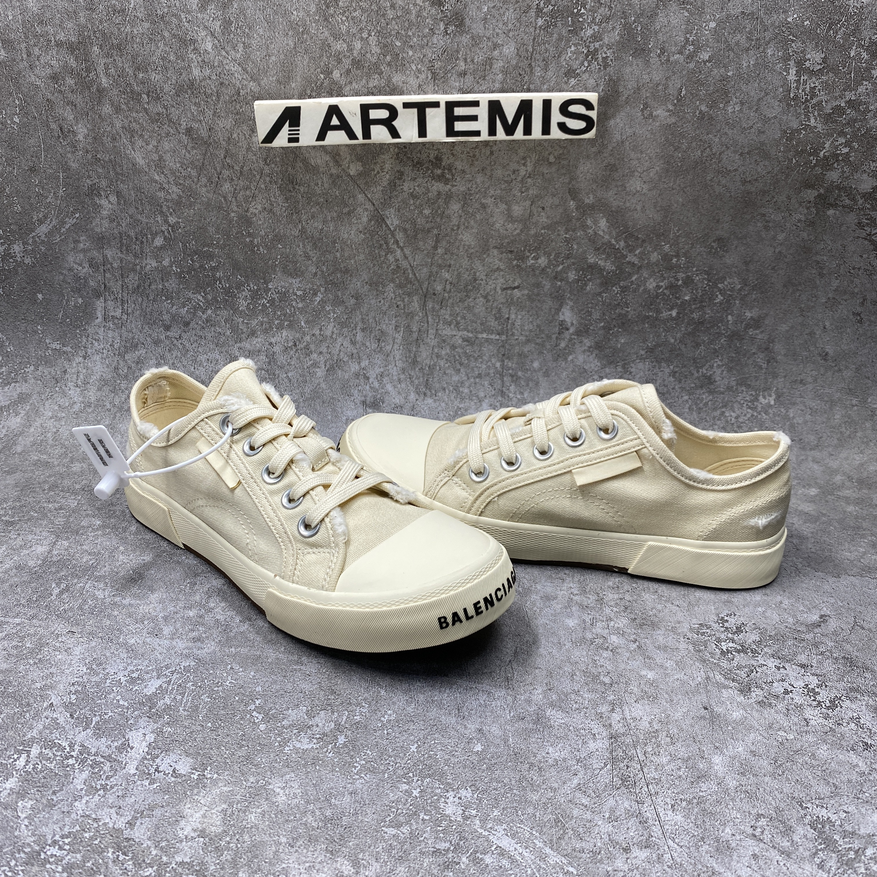 PARIS LOW TOP SNEAKER IN WHITE