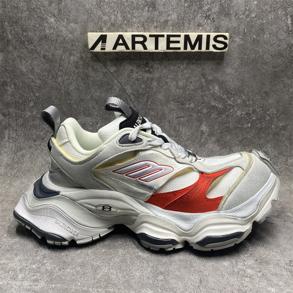 Balenciga Cargo White Grey Red