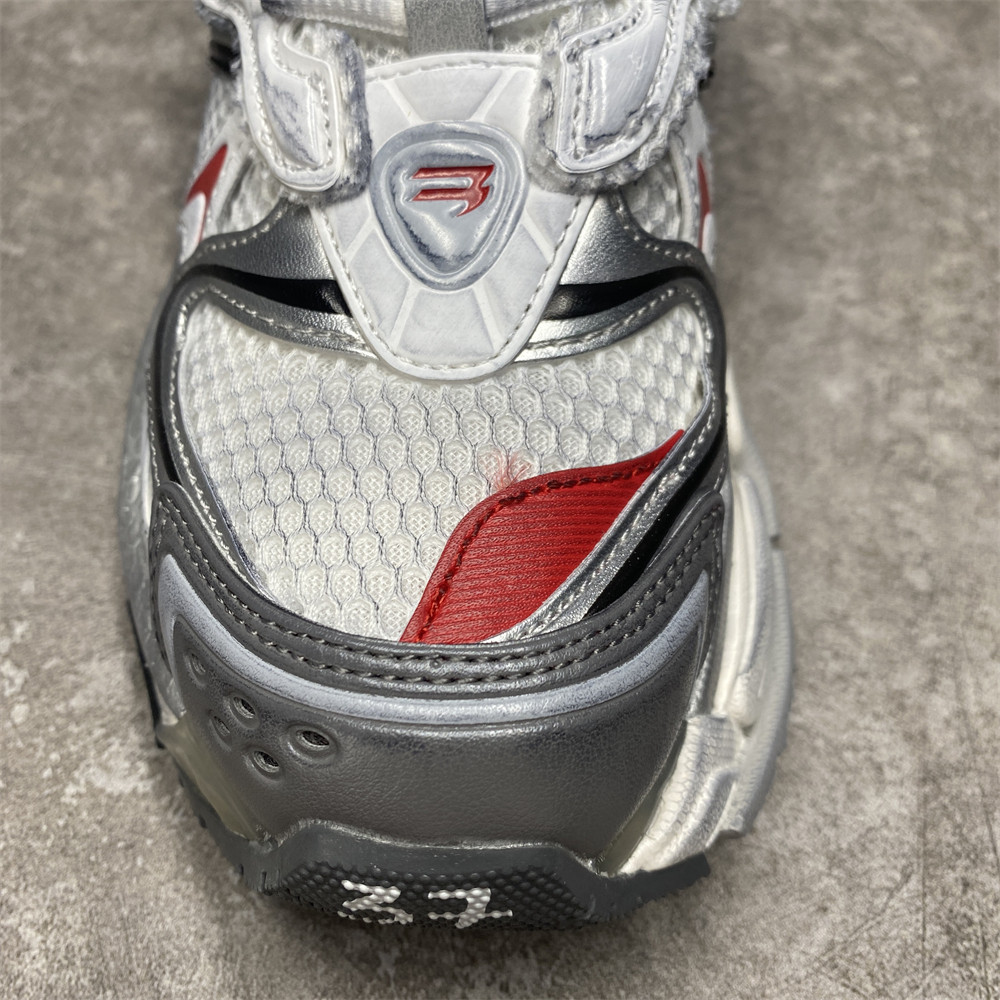 Balenciga Runner White Grey Red