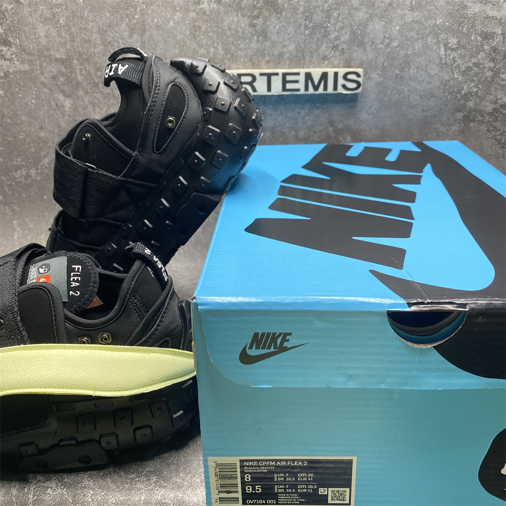 UA Nike CPFM Air Flea 2 Cactus Plant Flea Market Black Alabaster