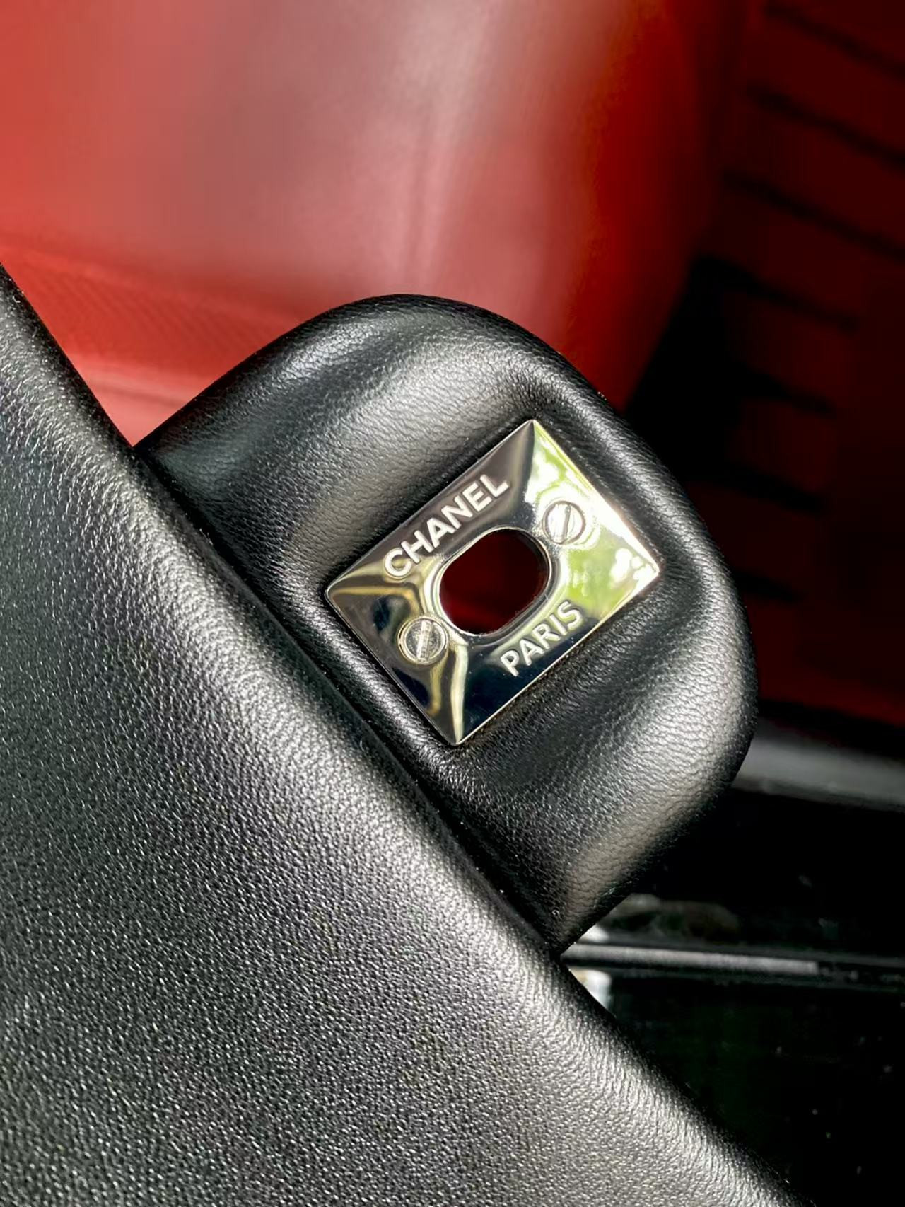 Ch*el mini flap bag black 12x20x6cm