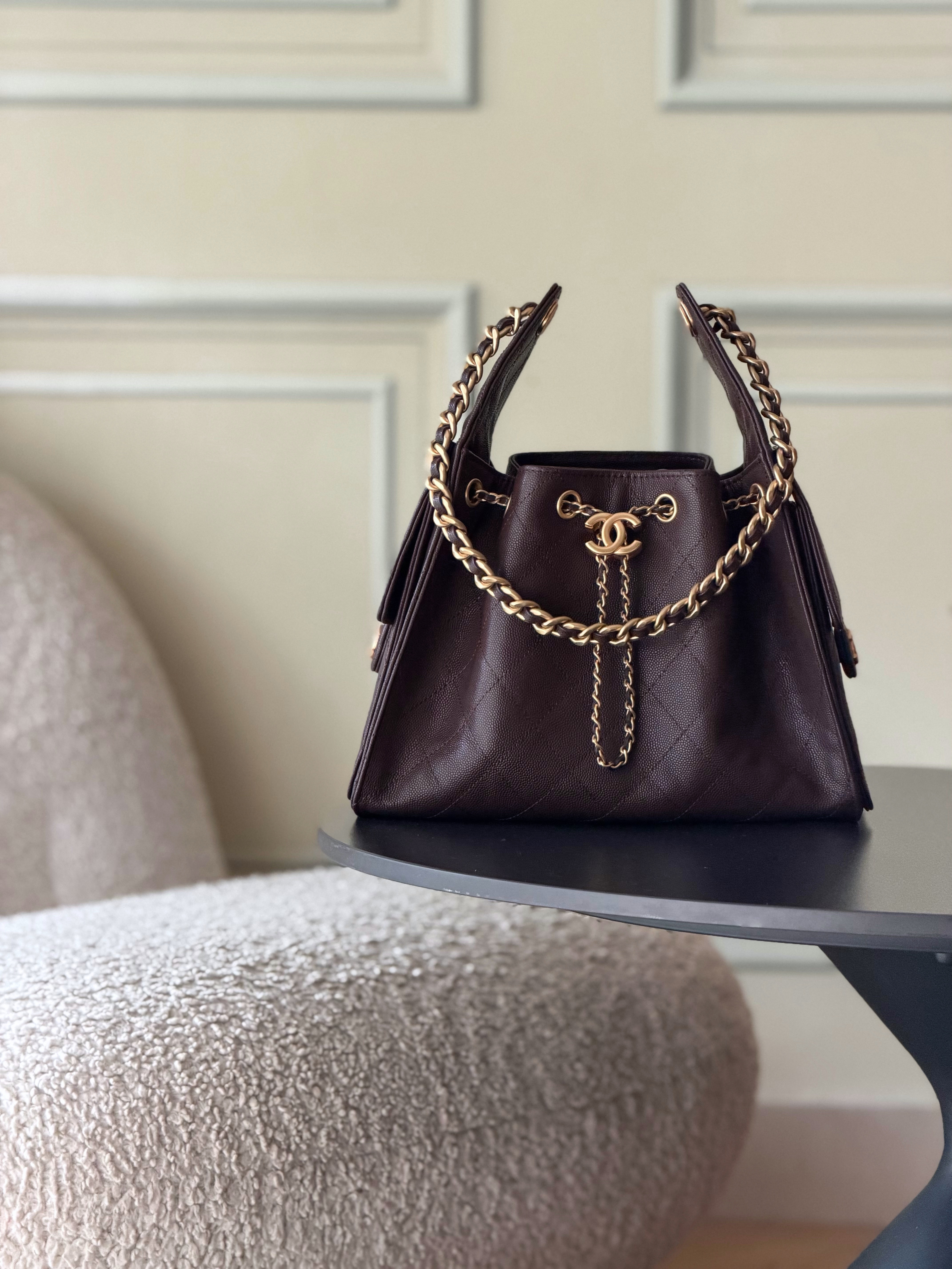 Ch*el 25c bucket bag as5293 26x30x14cm
