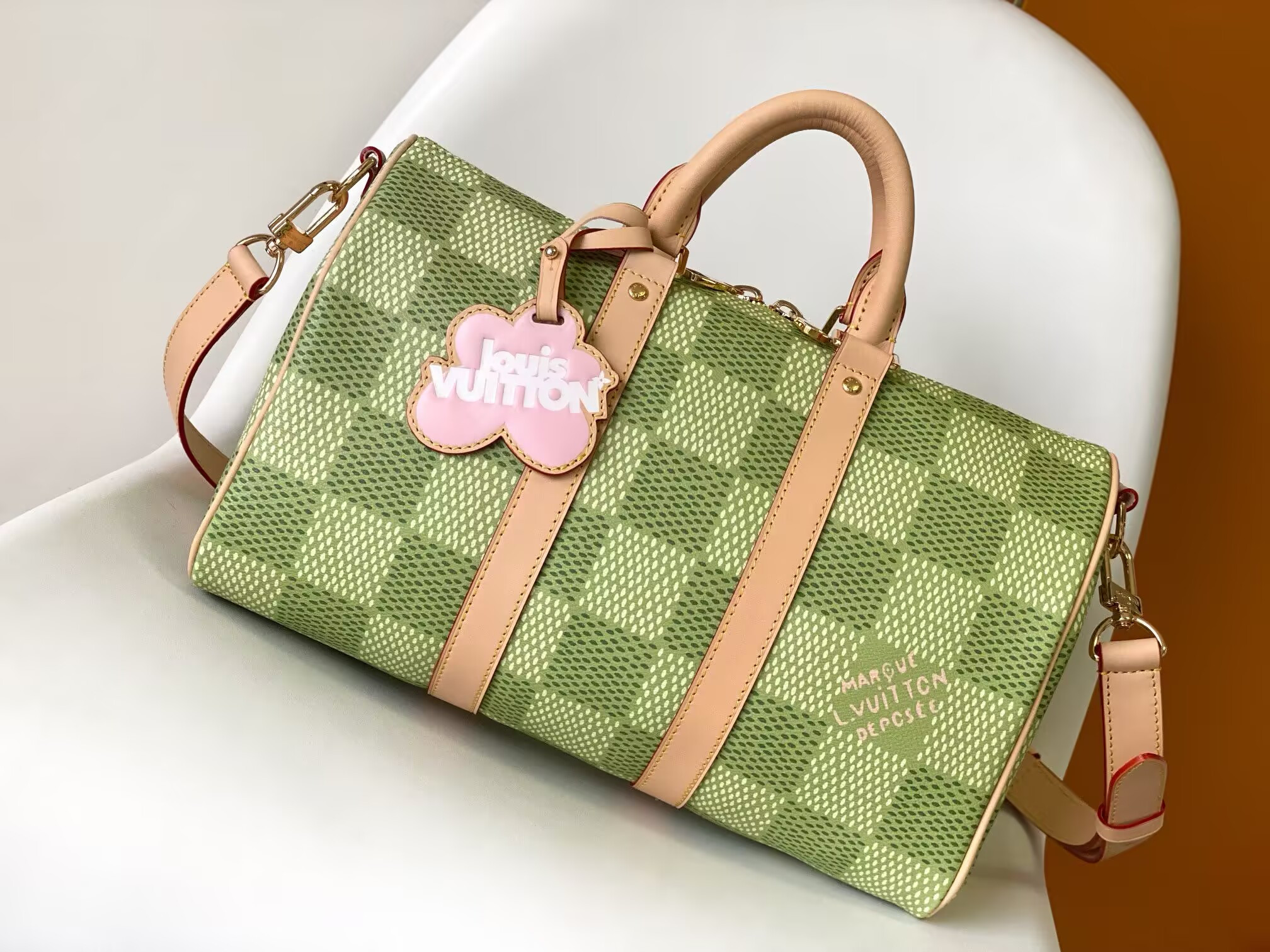 LV Keepall Bandoulière 35 N40671 34x21x16cm