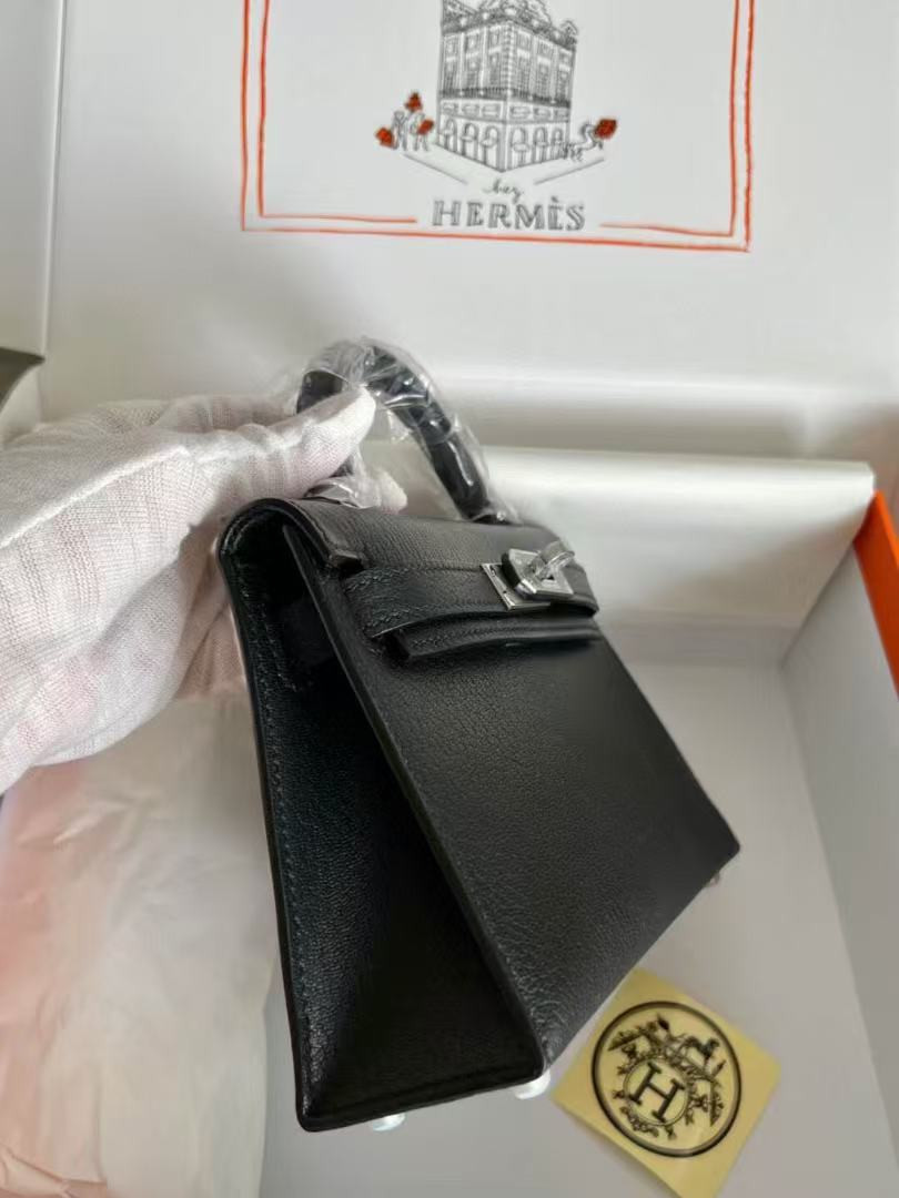 H**me5 mini kelly chèvre 19 19×6×12cm