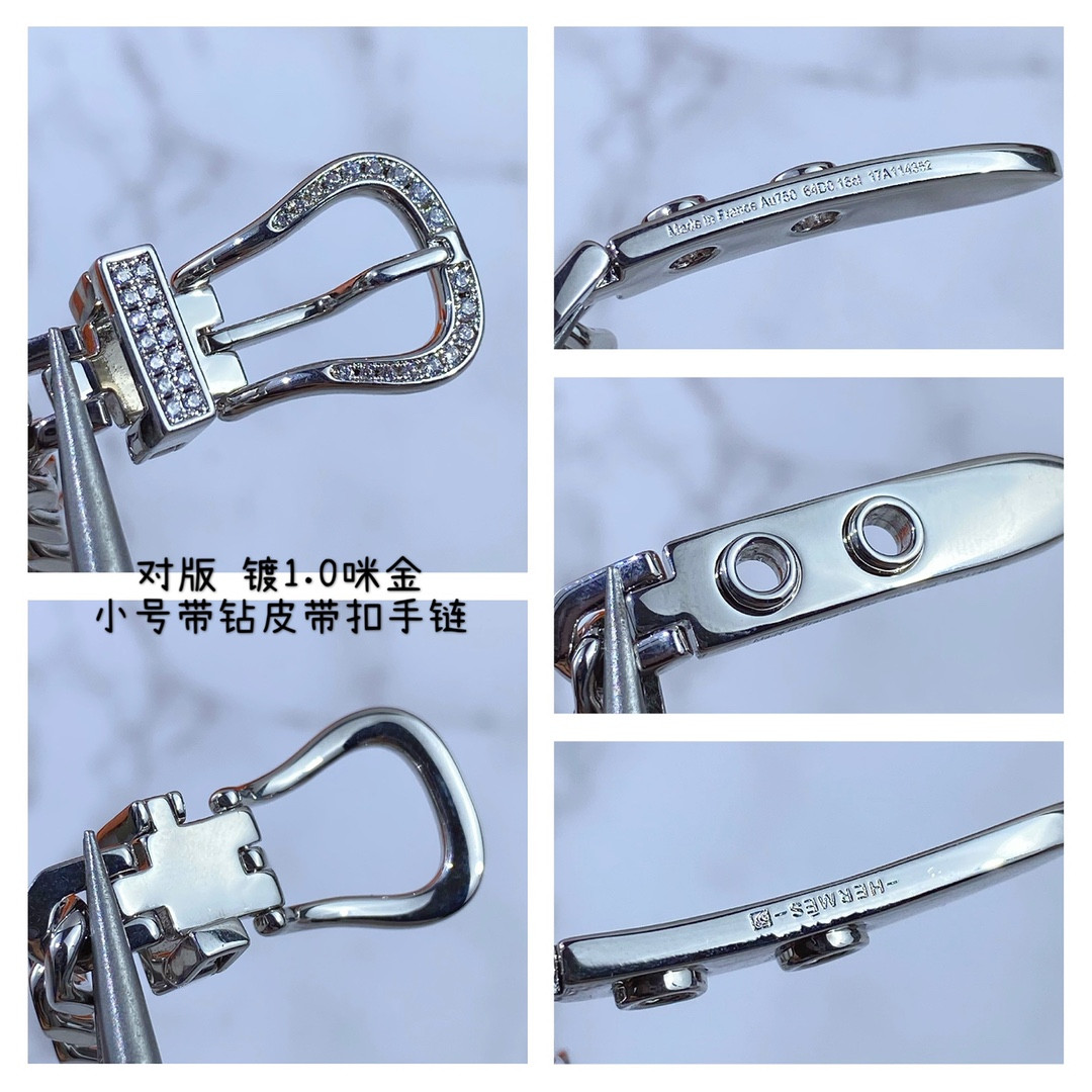 H**me5 small di*m*nd-encrusted belt bracelet