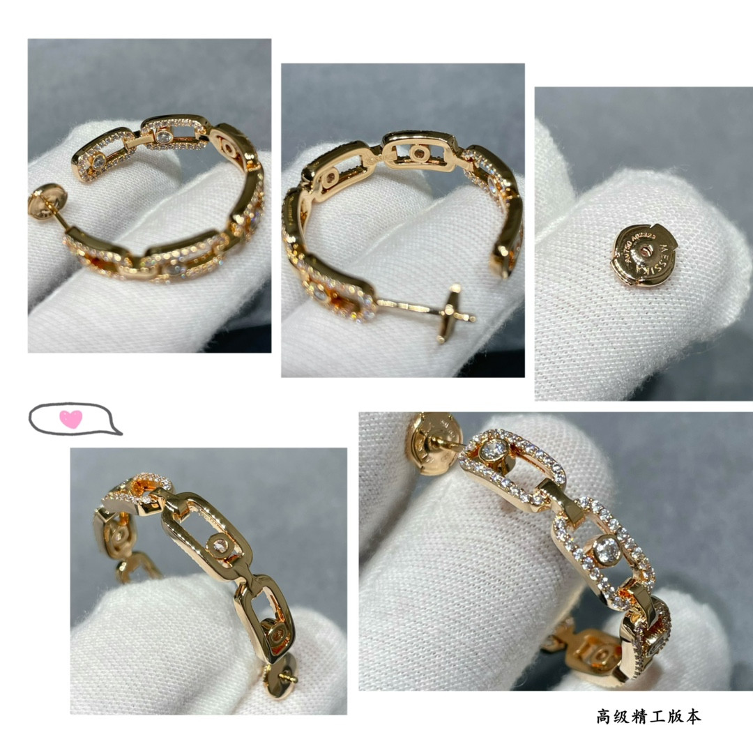 Messika Circle Moving Earrings