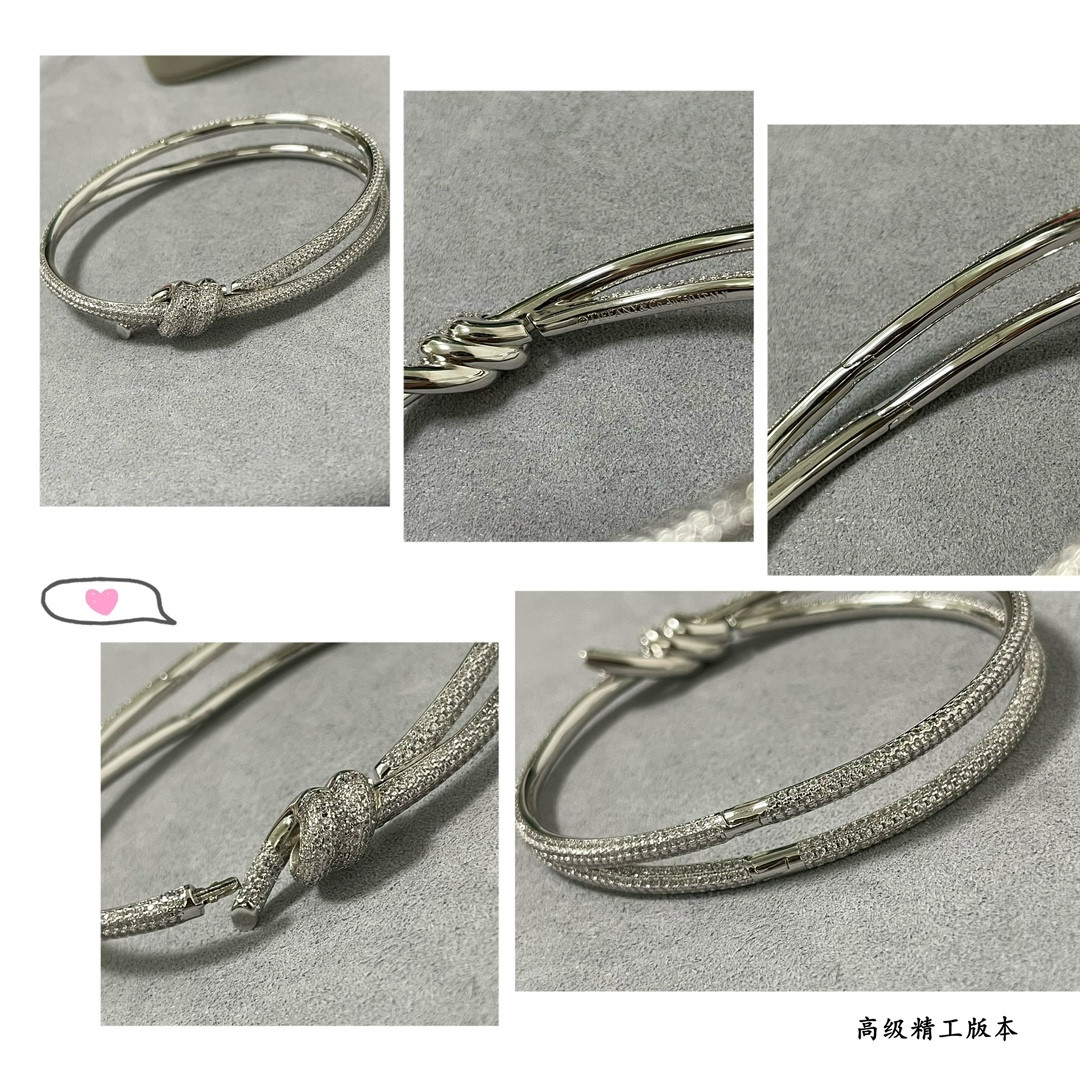 t*f*ny & co. t wire knot full Di*m*nd bracelet