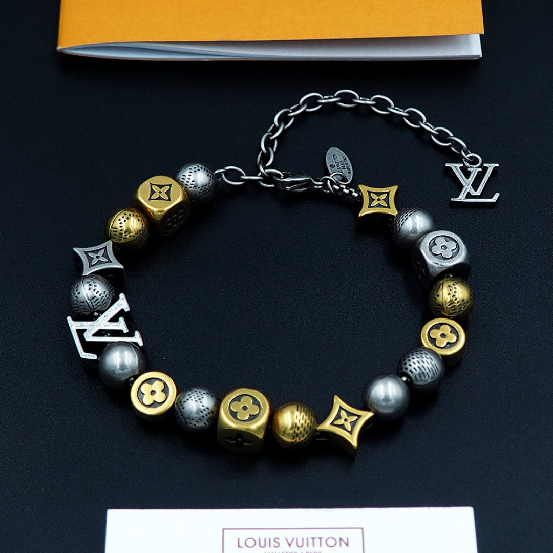 l0*is V*t0n damier party bracelet