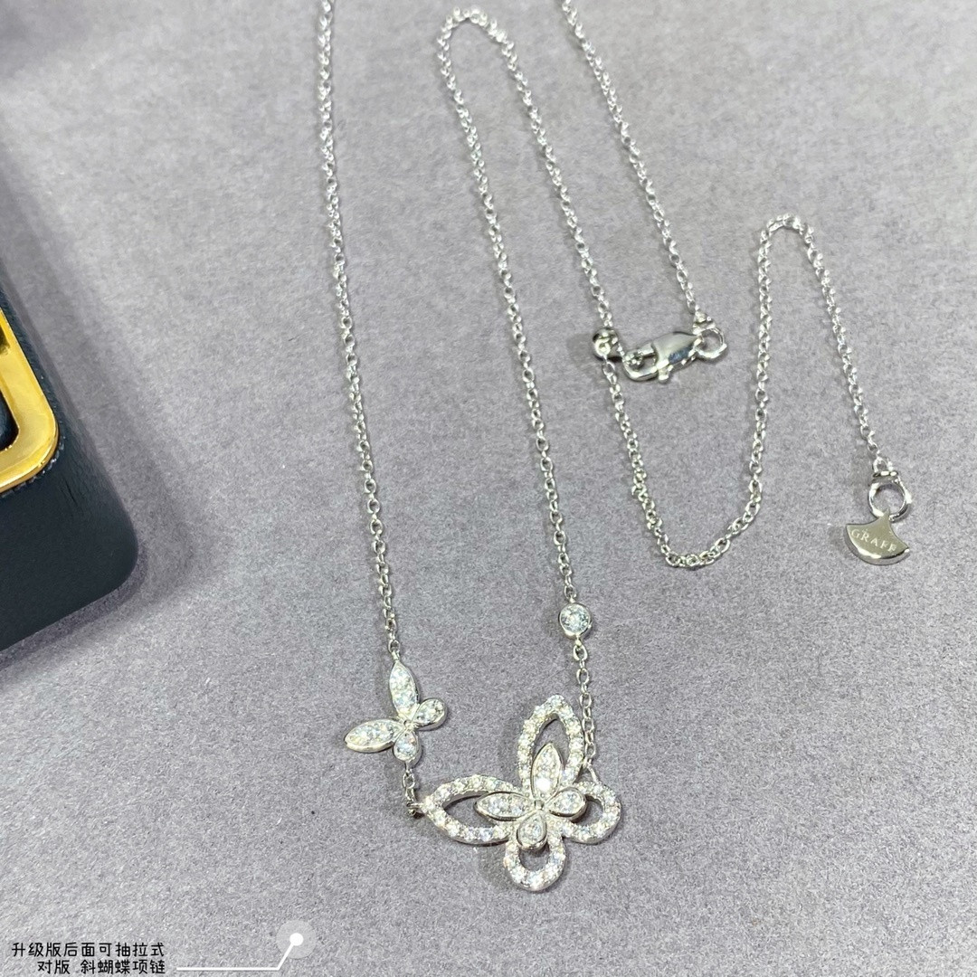 Gr*ff di*m*nd butterfly necklace