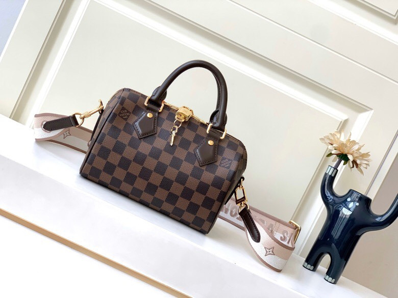 LV Speedy Bandoulière 20  N40489 8.1 x 5.3 x 4.7 inches