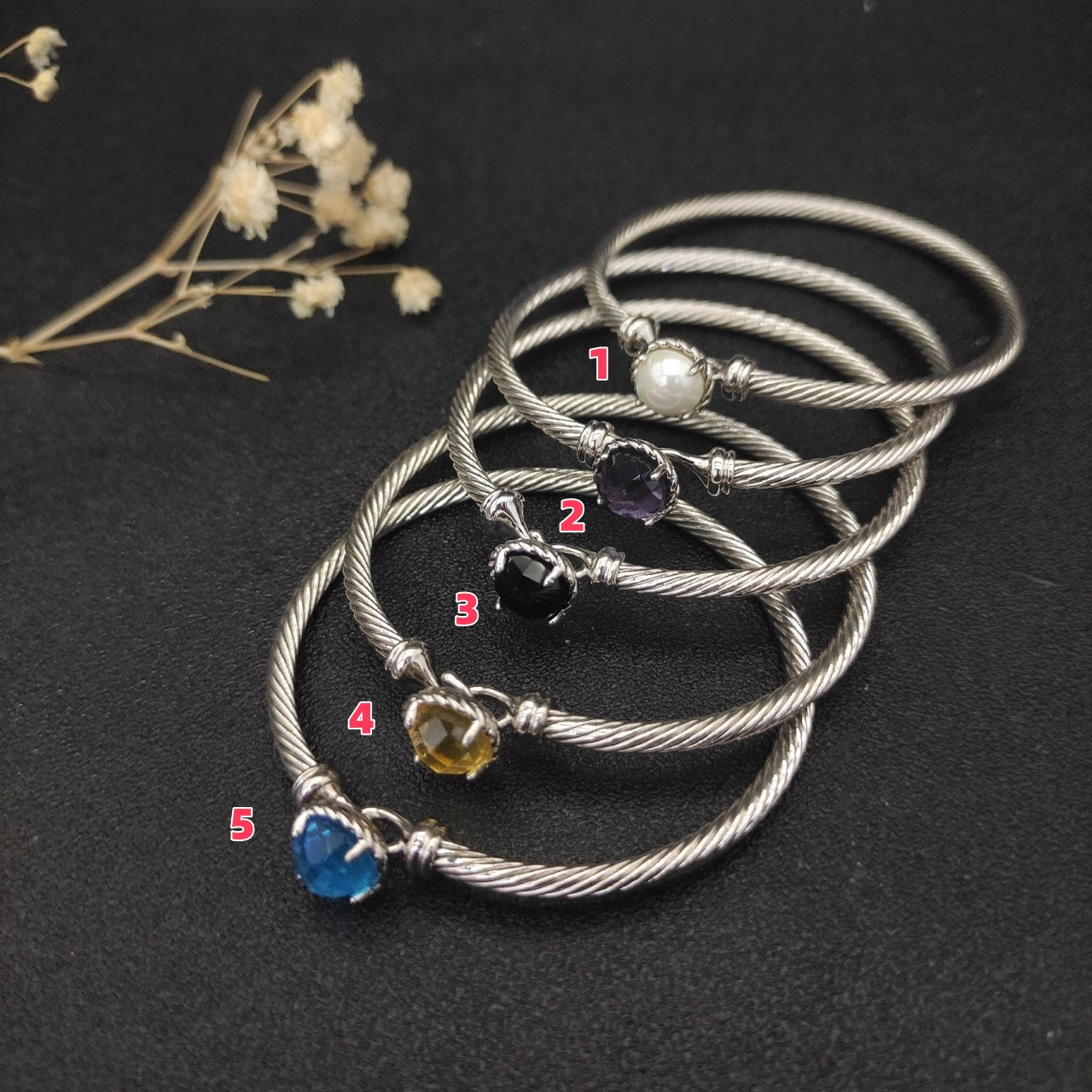 dau1d Yvrm*n 3mm hook bracelet(wrist circumference 15-18cm)