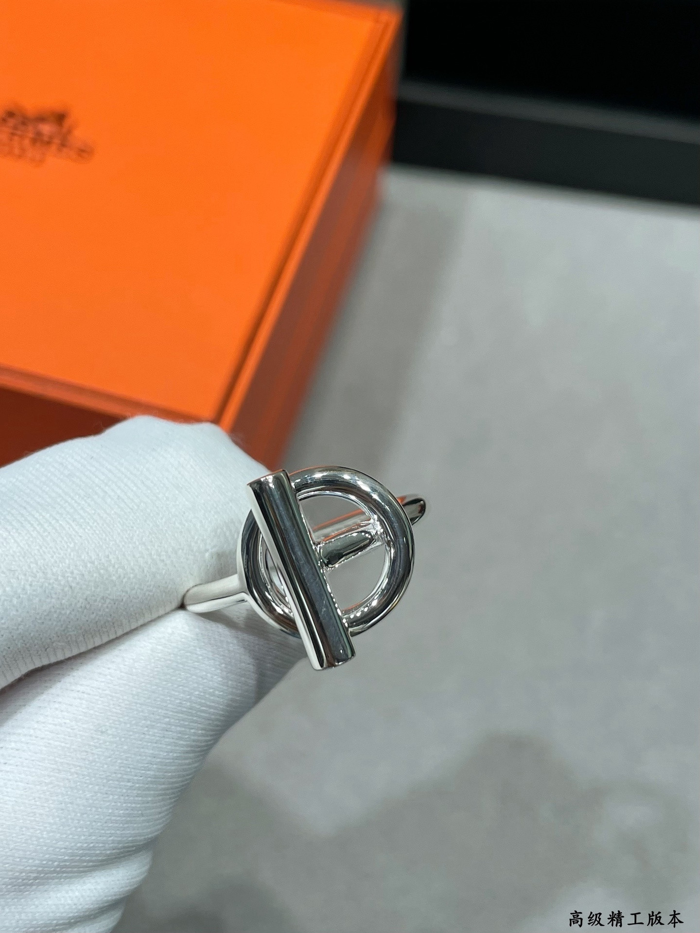 H**mes silver ot ring ag925