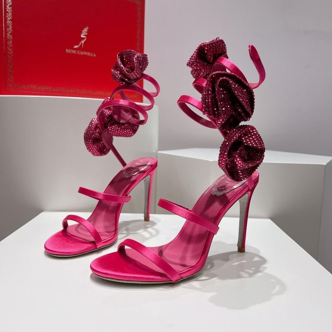 ua renÉ Ca0v1LLa flower wrap sandal 95mm