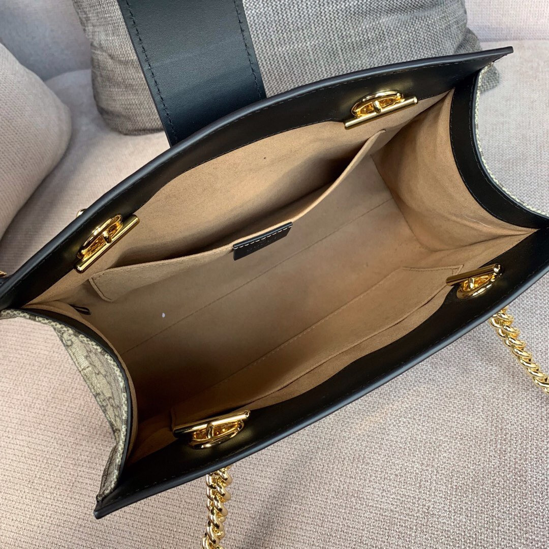 G*u*i padlock small tote 26cm