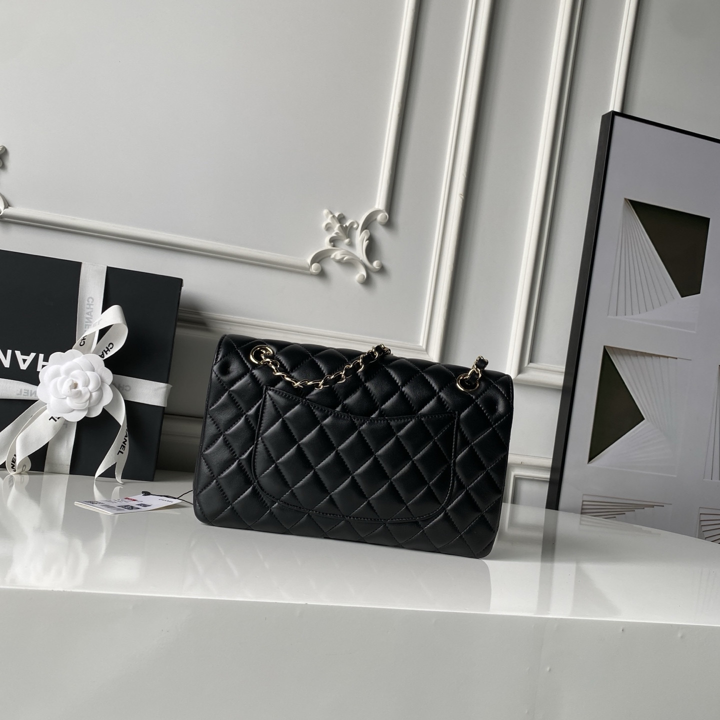 Ch*el classic flap bag a01112 15x25x6cm