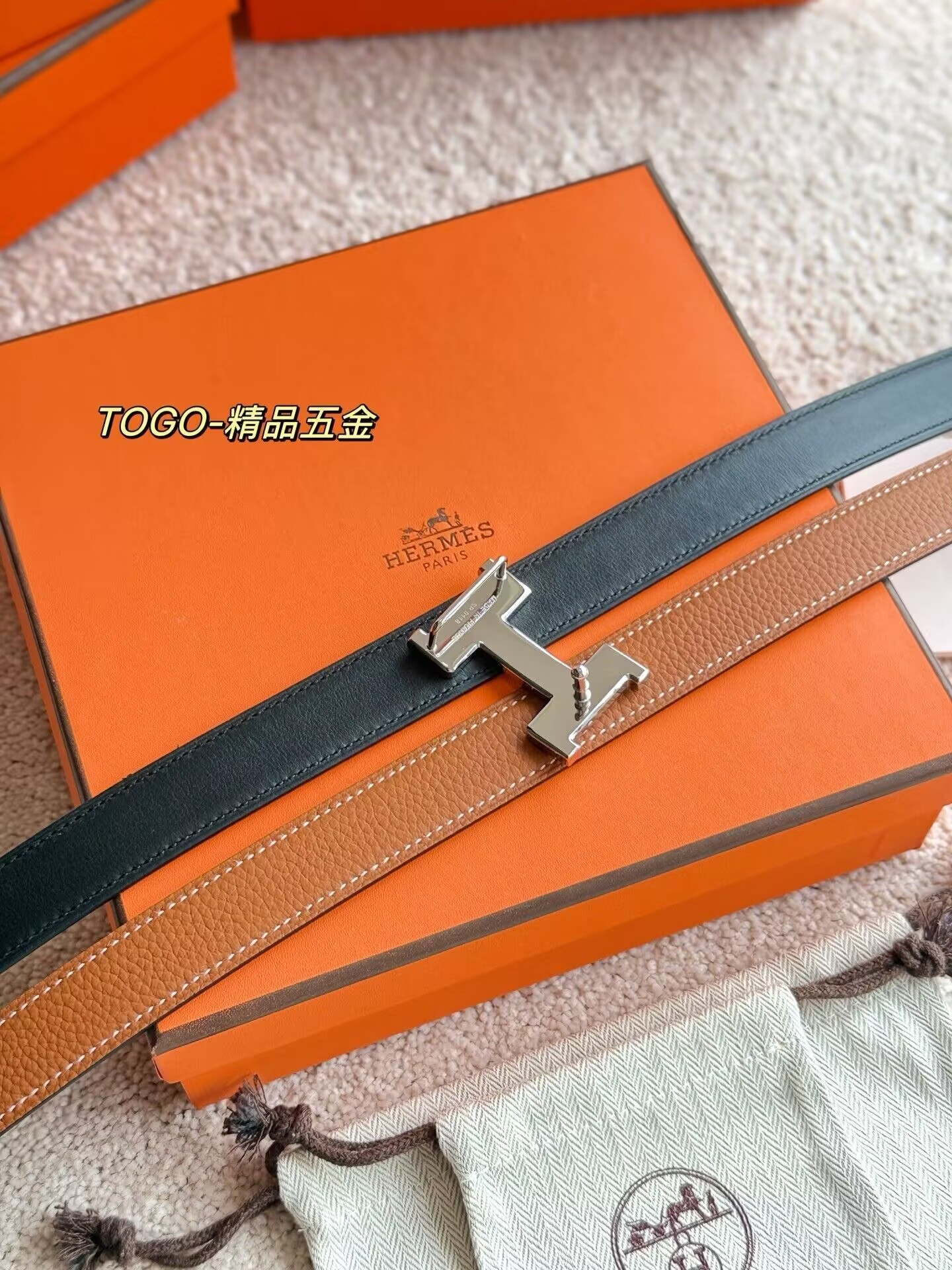 H**mes belt 24mm