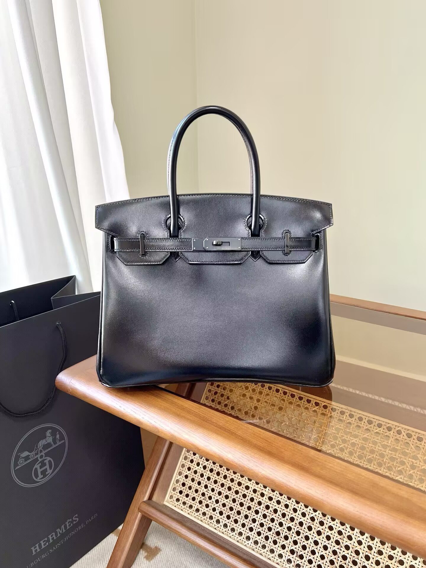 h**mes birkin 25 30 35 40 box leather matte finish hardware(cusT0mized, no exchange no return, about 20days)