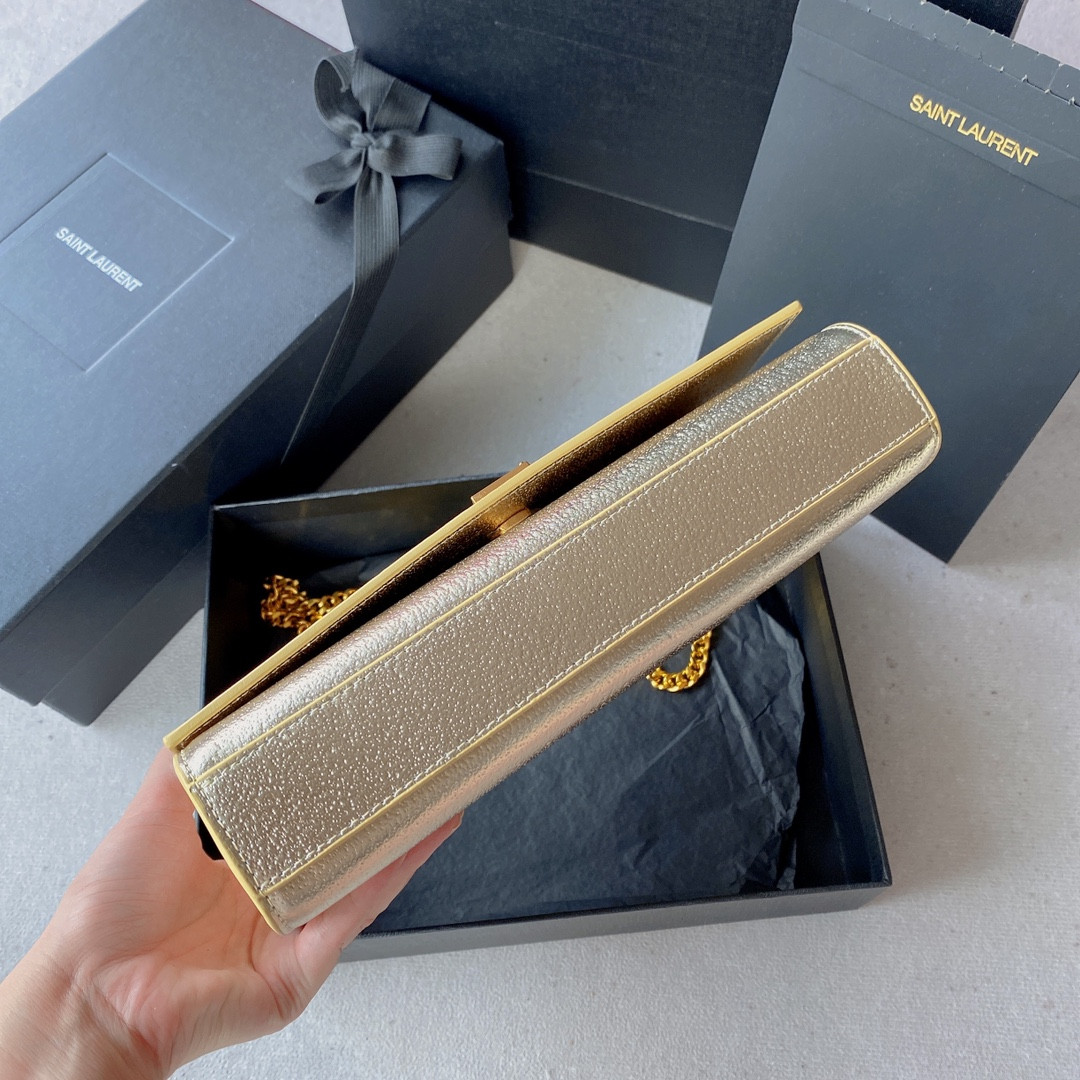 Y*L kate small in metallic leather 20x12x5cm