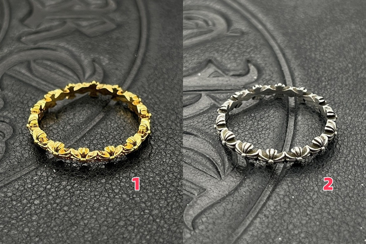 Ch**me He**ts distressed full cross ring
