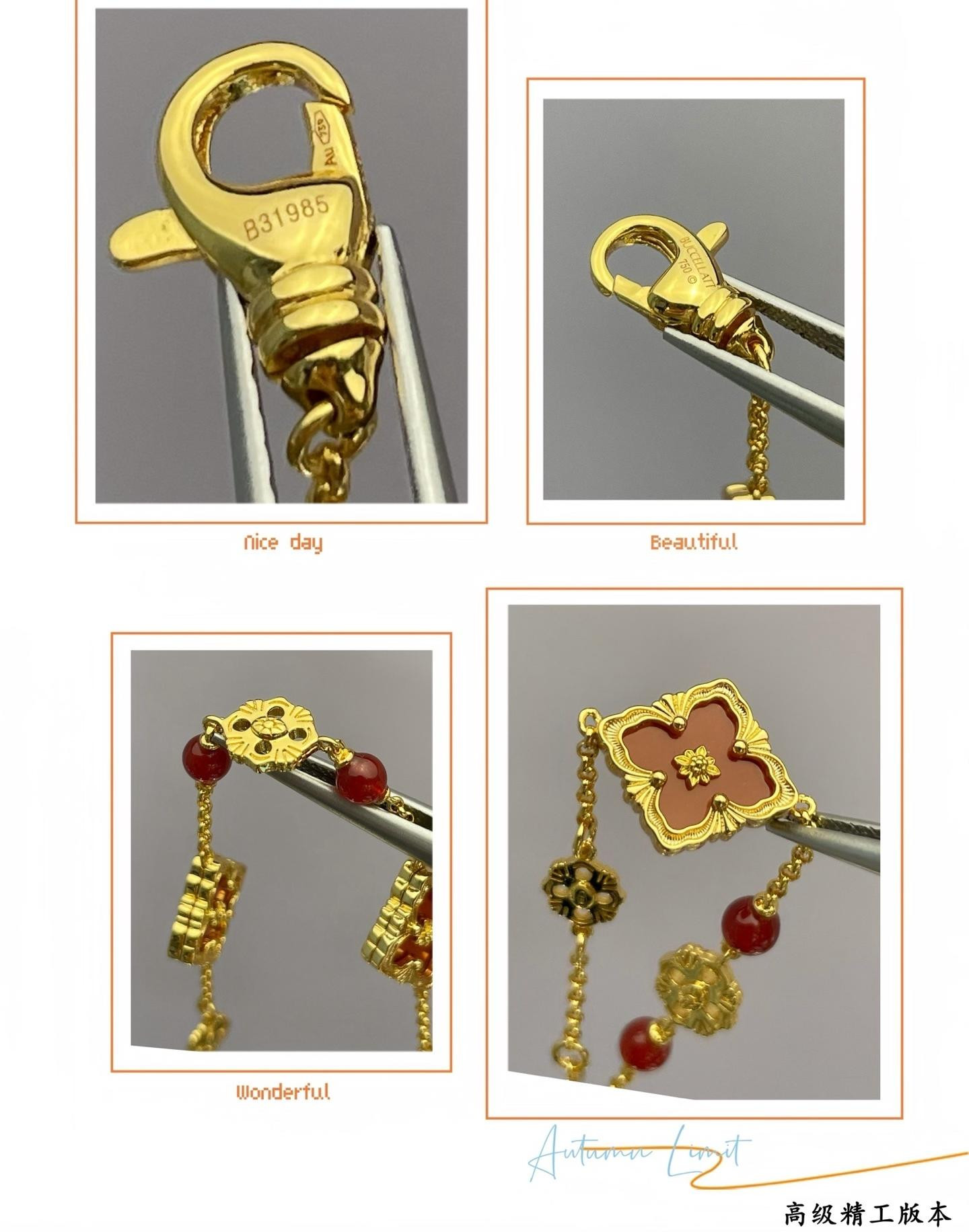 Bvcce11ati three flowers bracelet
