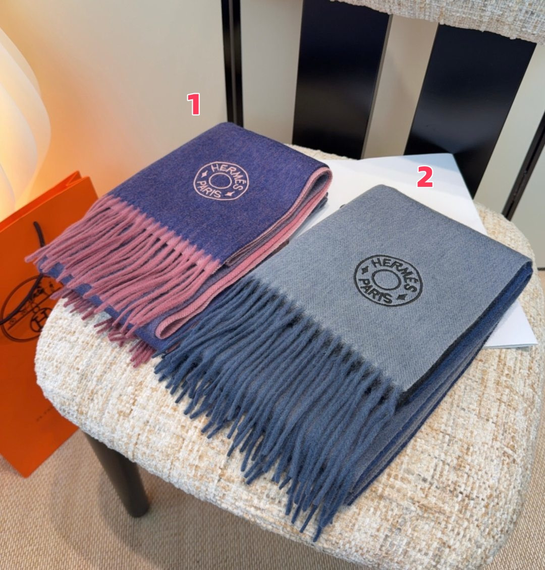 H**mes reversible scarf 30x185cm