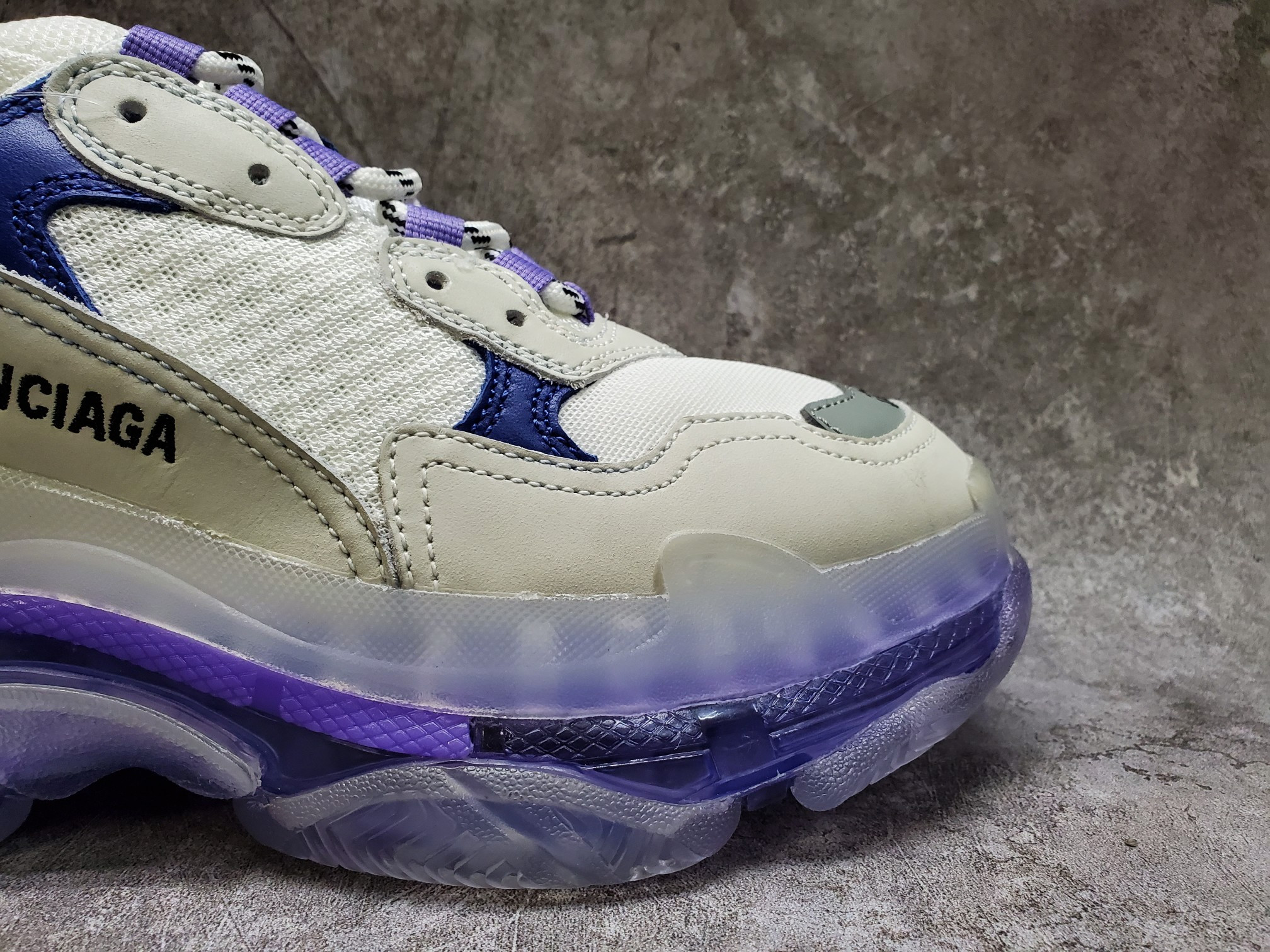 Balenciga Triple S White Purple