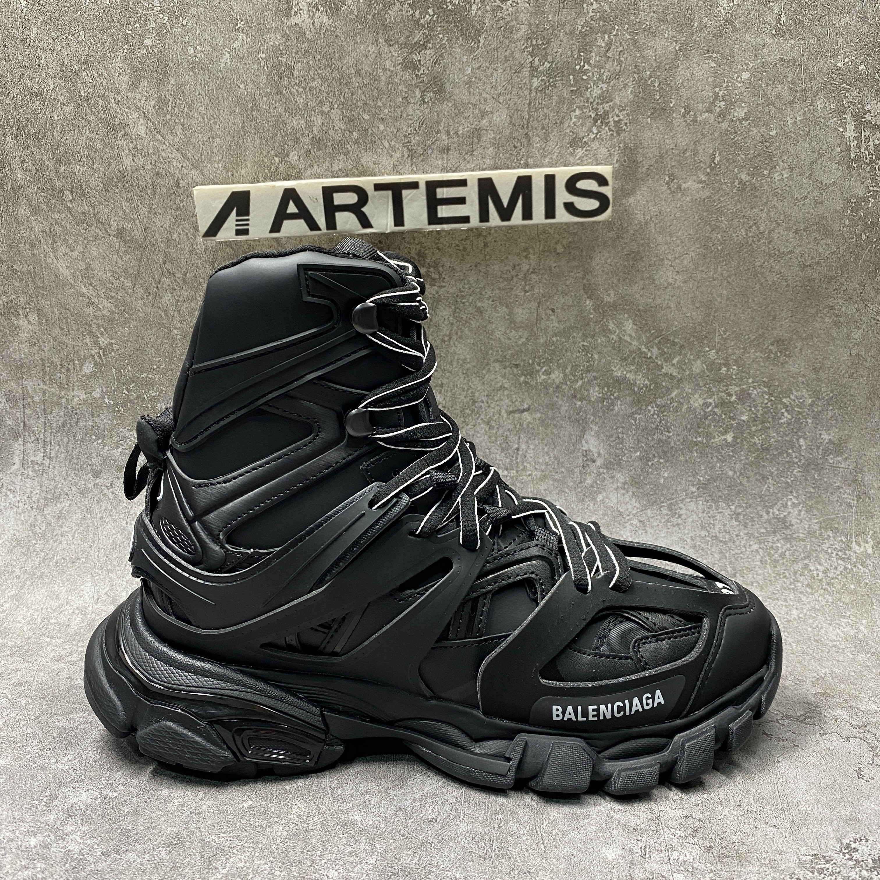 Balenciga Track Hike Black With Leather