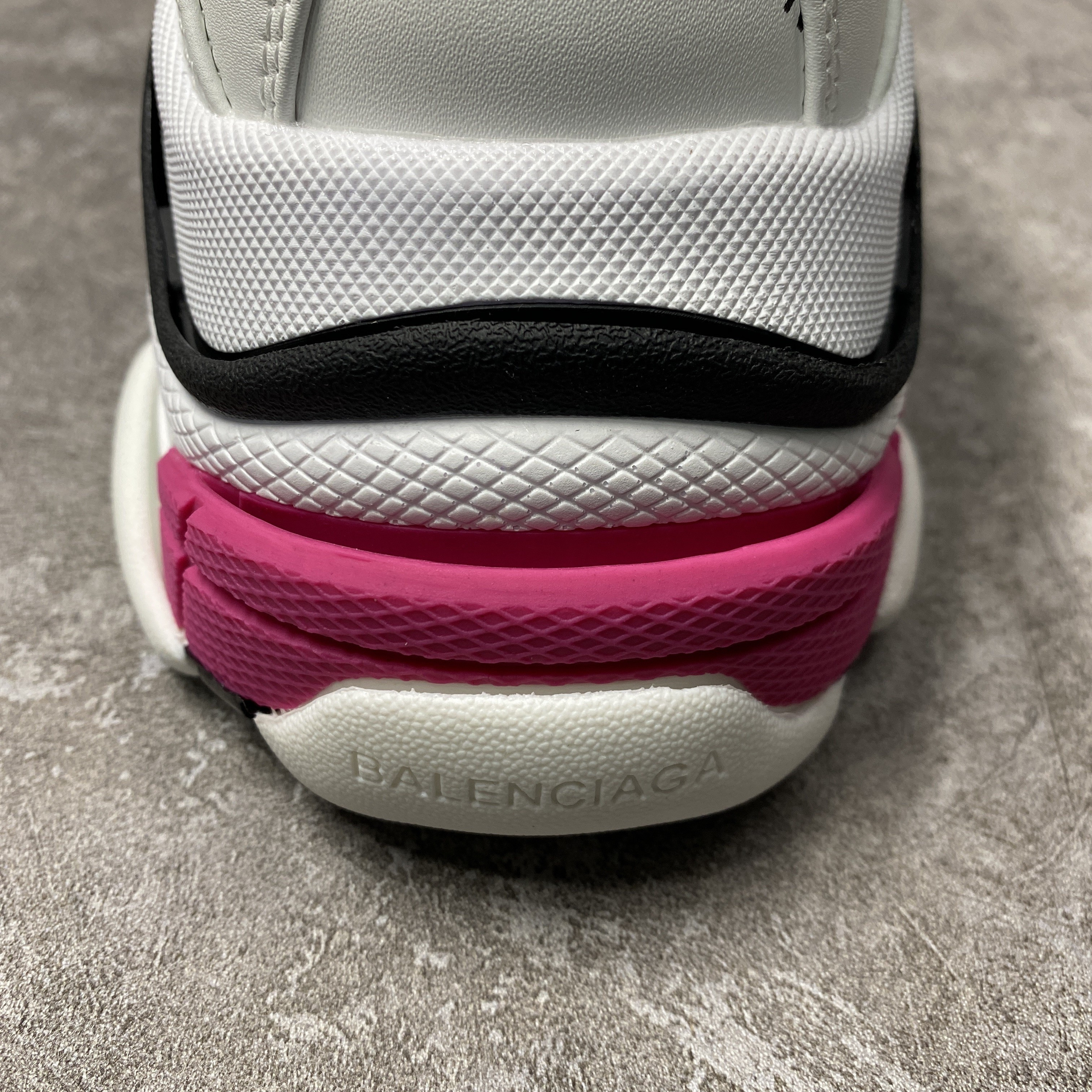 Balenciga All Over Logo Triple S Pink Black