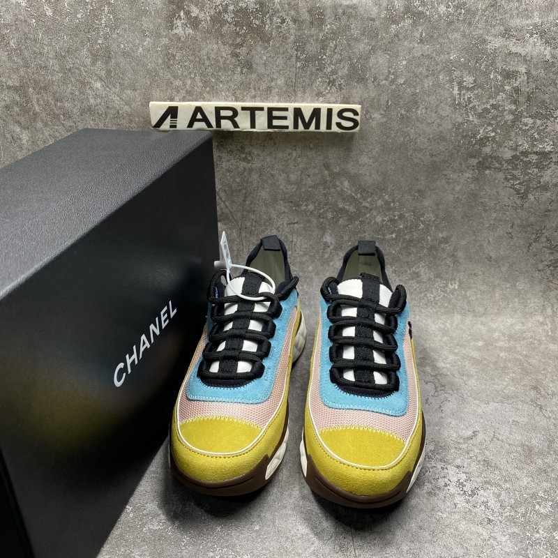 Channel Casual Style Street Style Plain Low-Top Sneakers