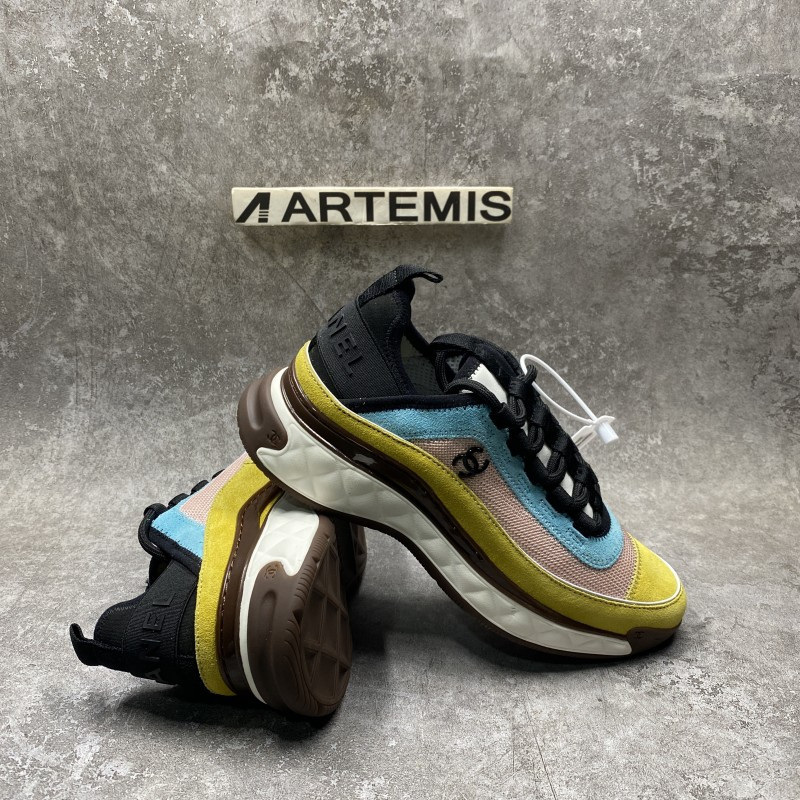 Channel Casual Style Street Style Plain Low-Top Sneakers