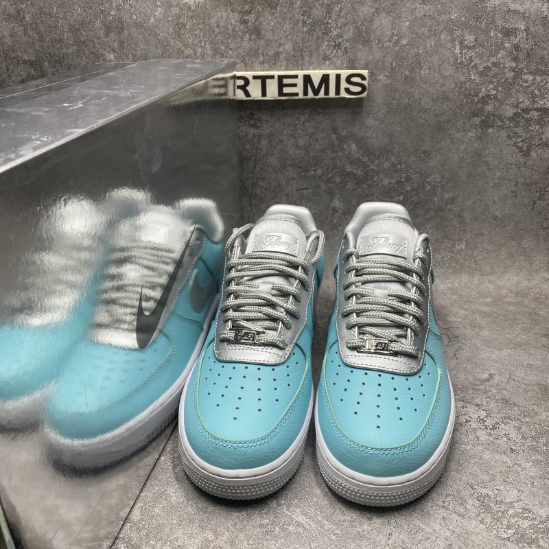 Nike Air Force 1 low Blue Silver