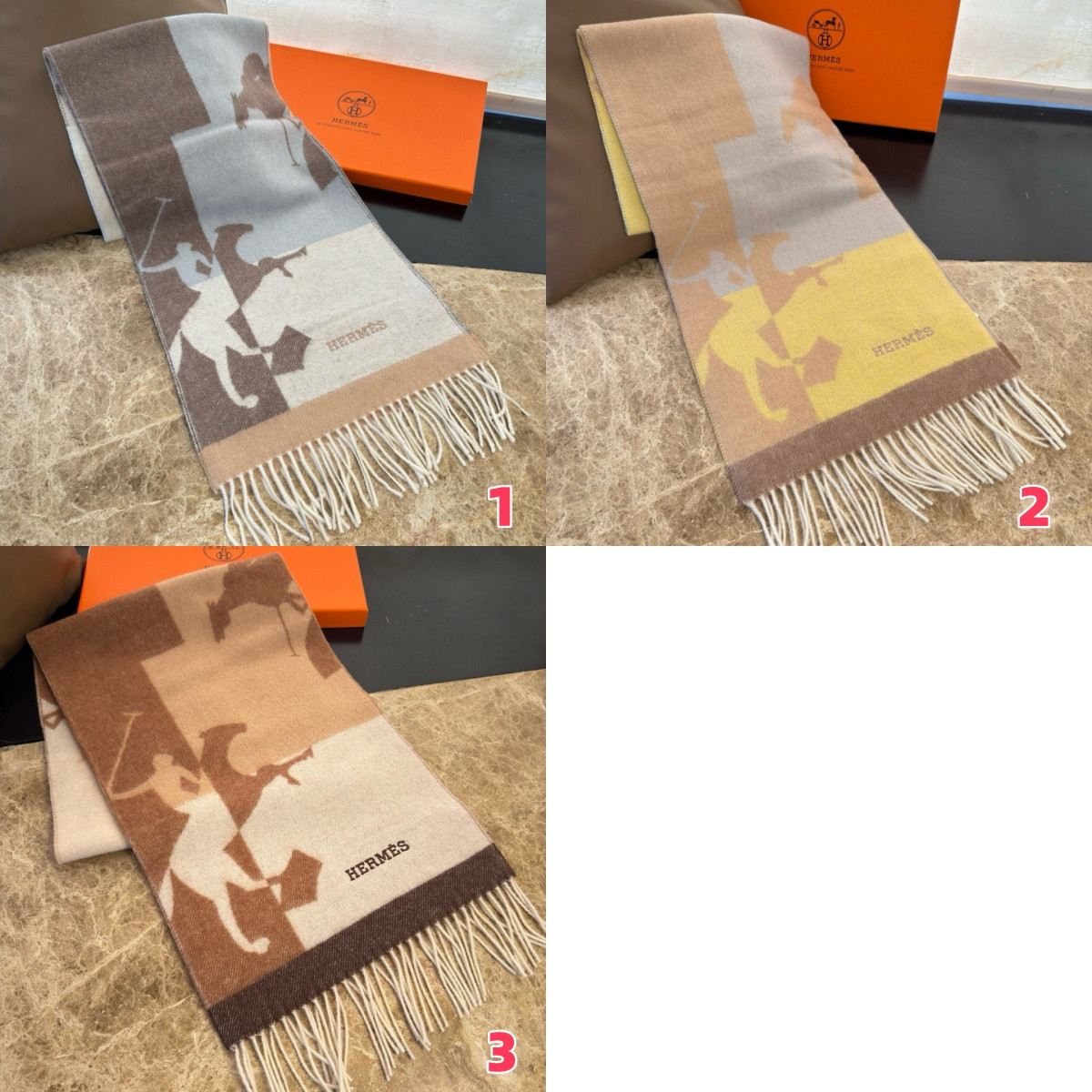 H**mes scarf 30x168cm