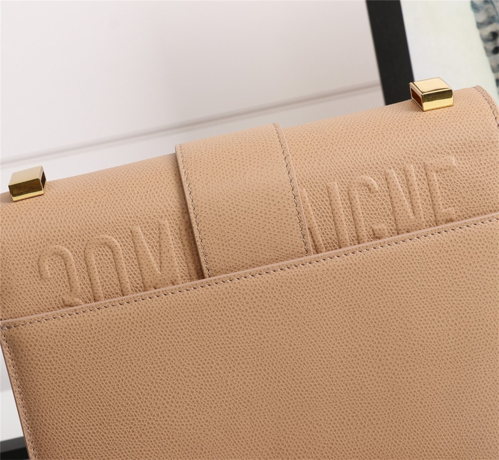 D*or 30 montaigne chain bag grained pink