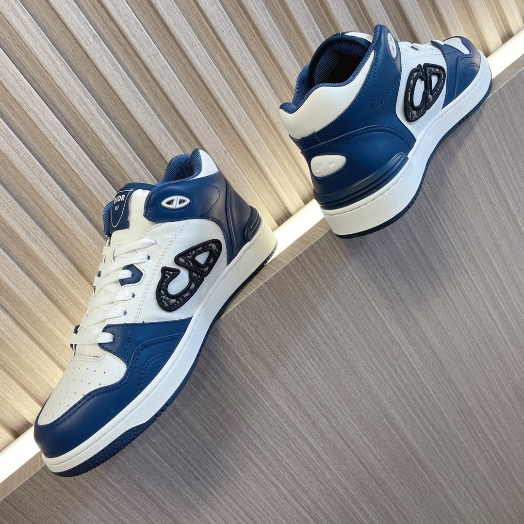 ua D*or b57 mid-top sneaker navy blue and white