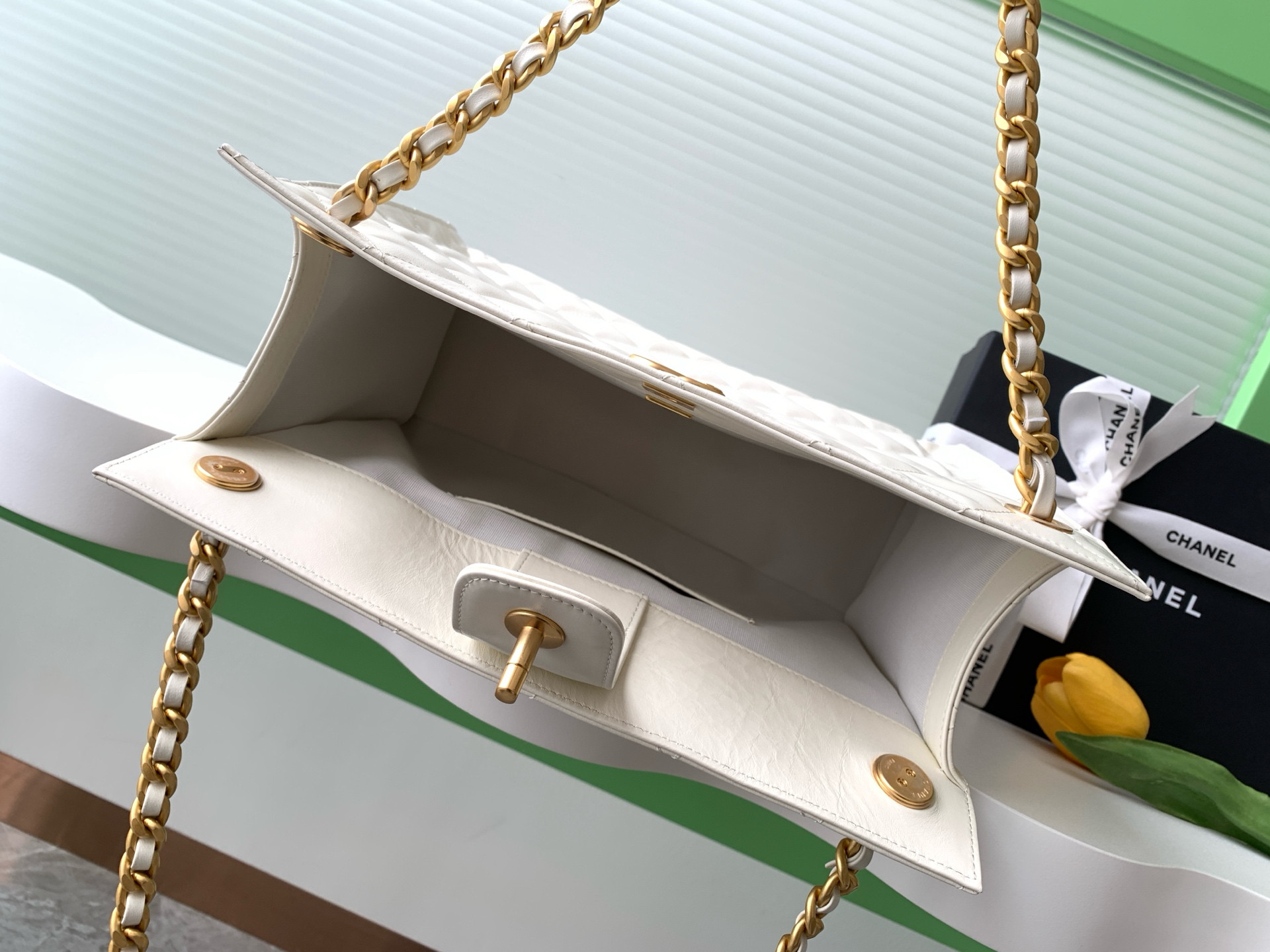 Ch*el shopping bag hobo 26x31x13cm