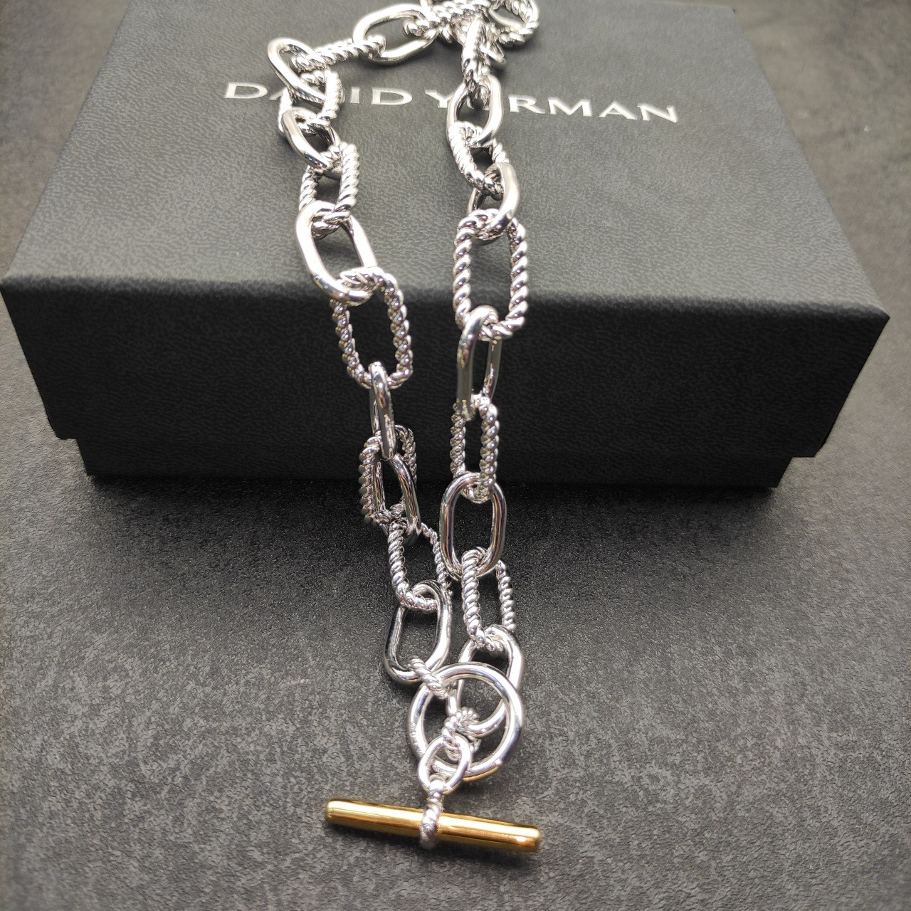 dau1d Yvrm*n 11mm buttonhole necklace(chain length 48cm)