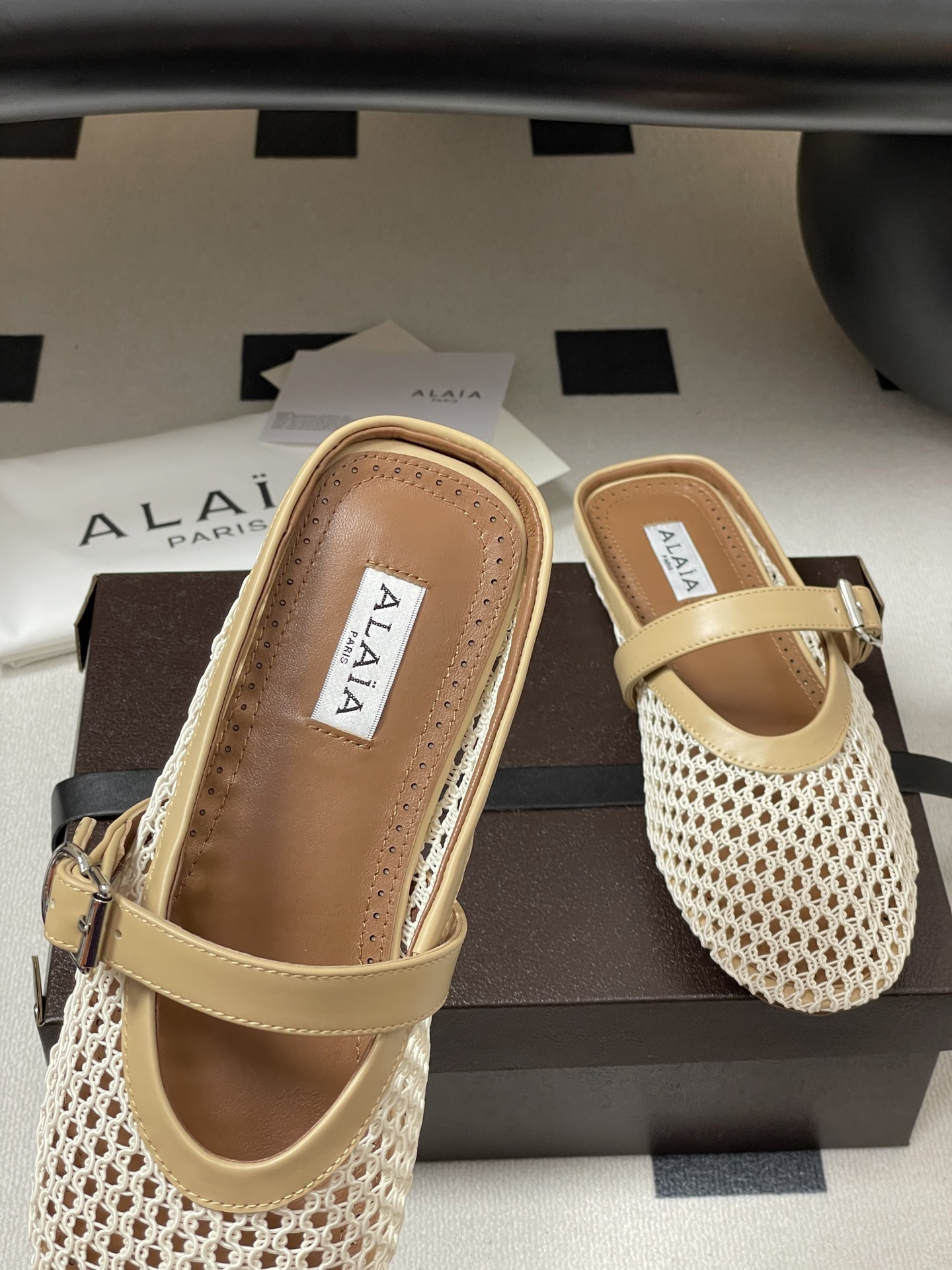 UA Alaia Flat Mules(Customized Size 7-10 days production time)