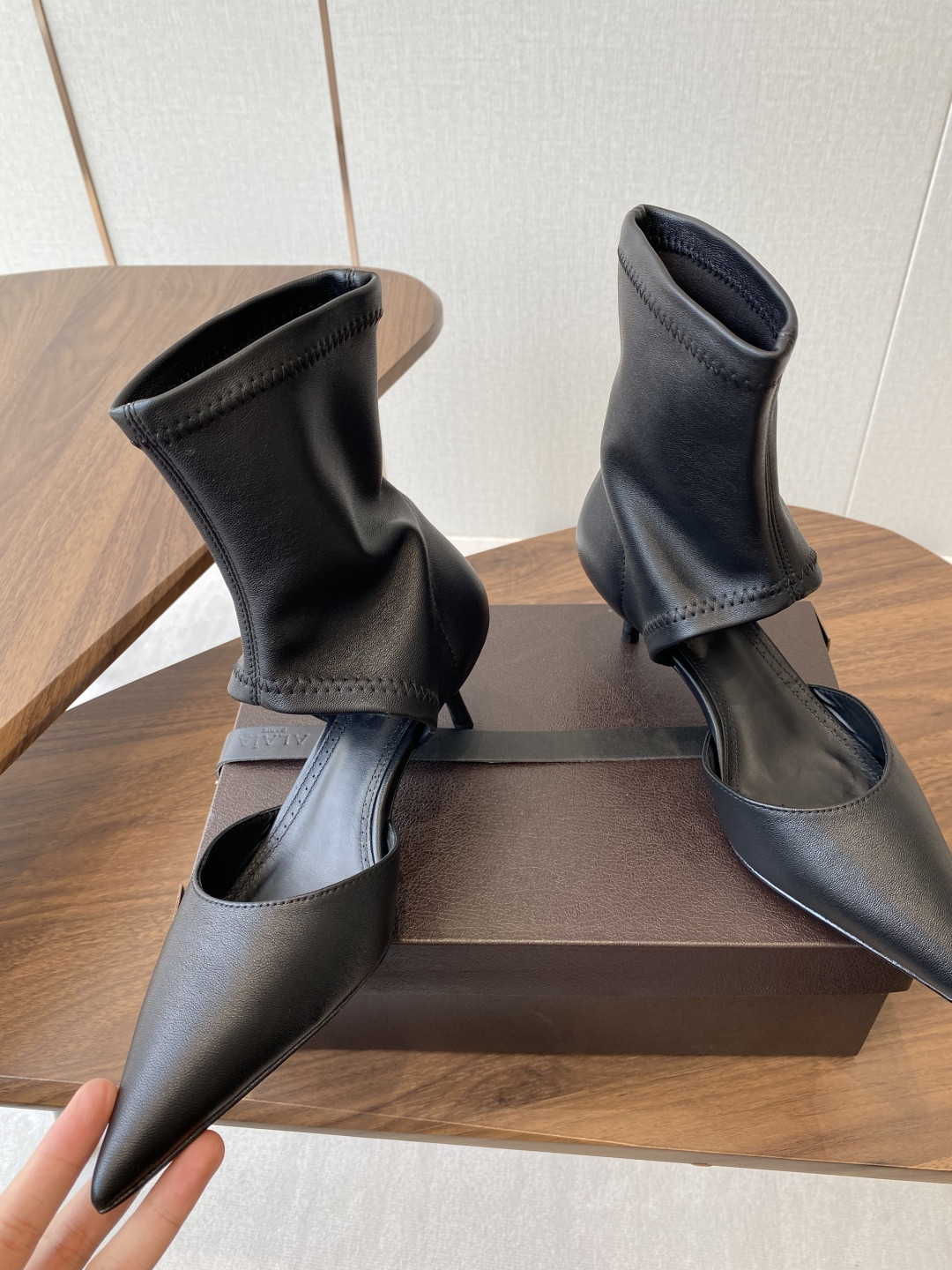 UA ALAÏA LOW BOOTS 5.5cm Heel