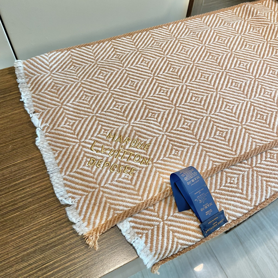 l0*is V*t0n scarf 35x200cm 100% cashmere
