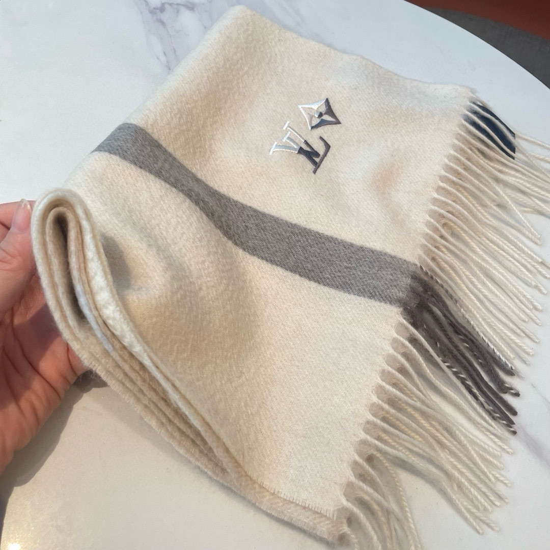 l0*is V*t0n scarf 32x180cm 100% cashmere