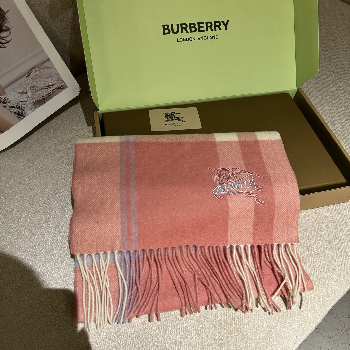 B**rry scarf 30x180cm 100% lambswool