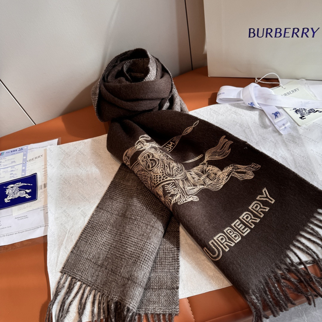 B**rry reversible ekd cashmere scarf 30x200cm 100% lambswool