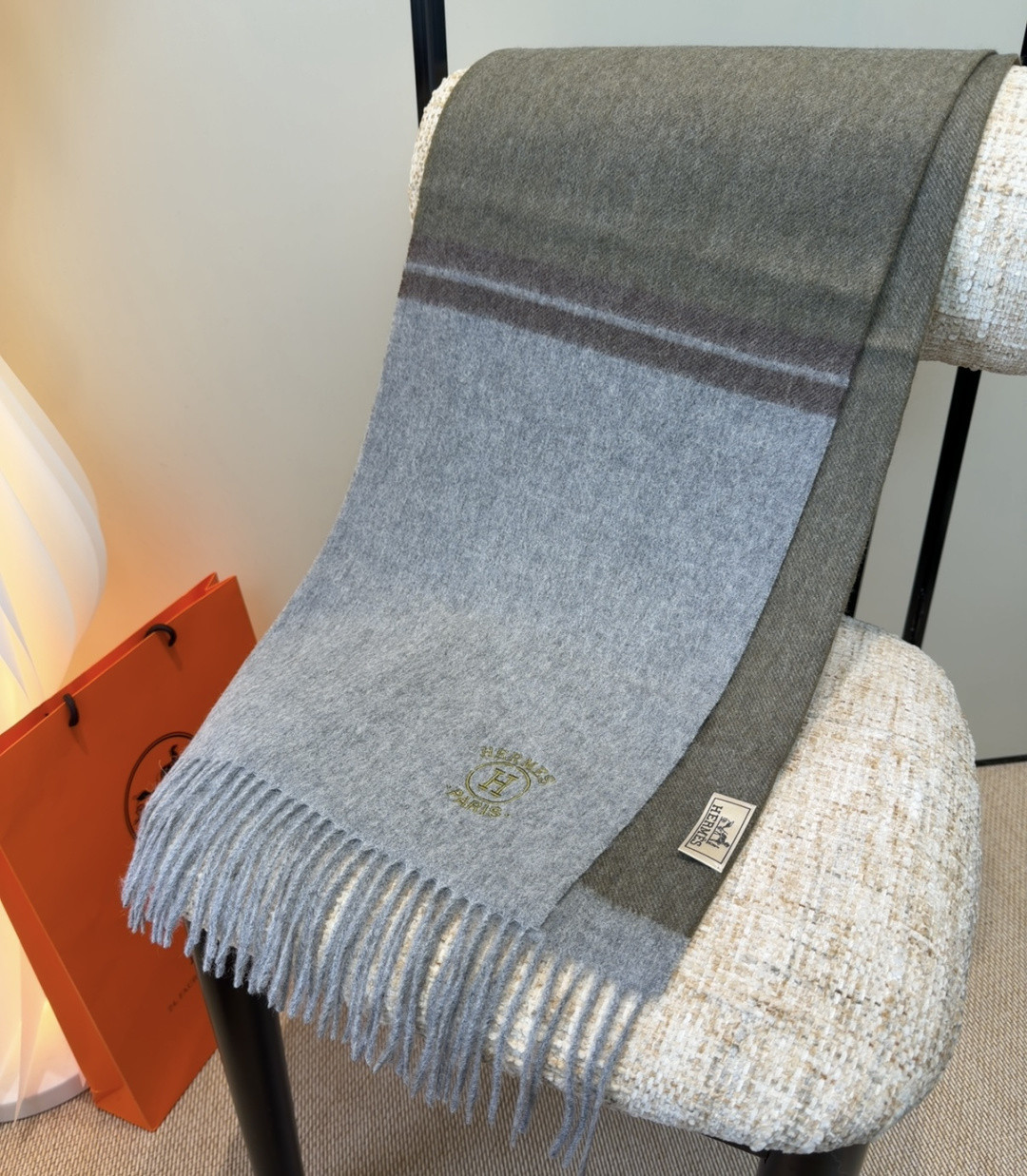 H**mes scarf 35x190cm