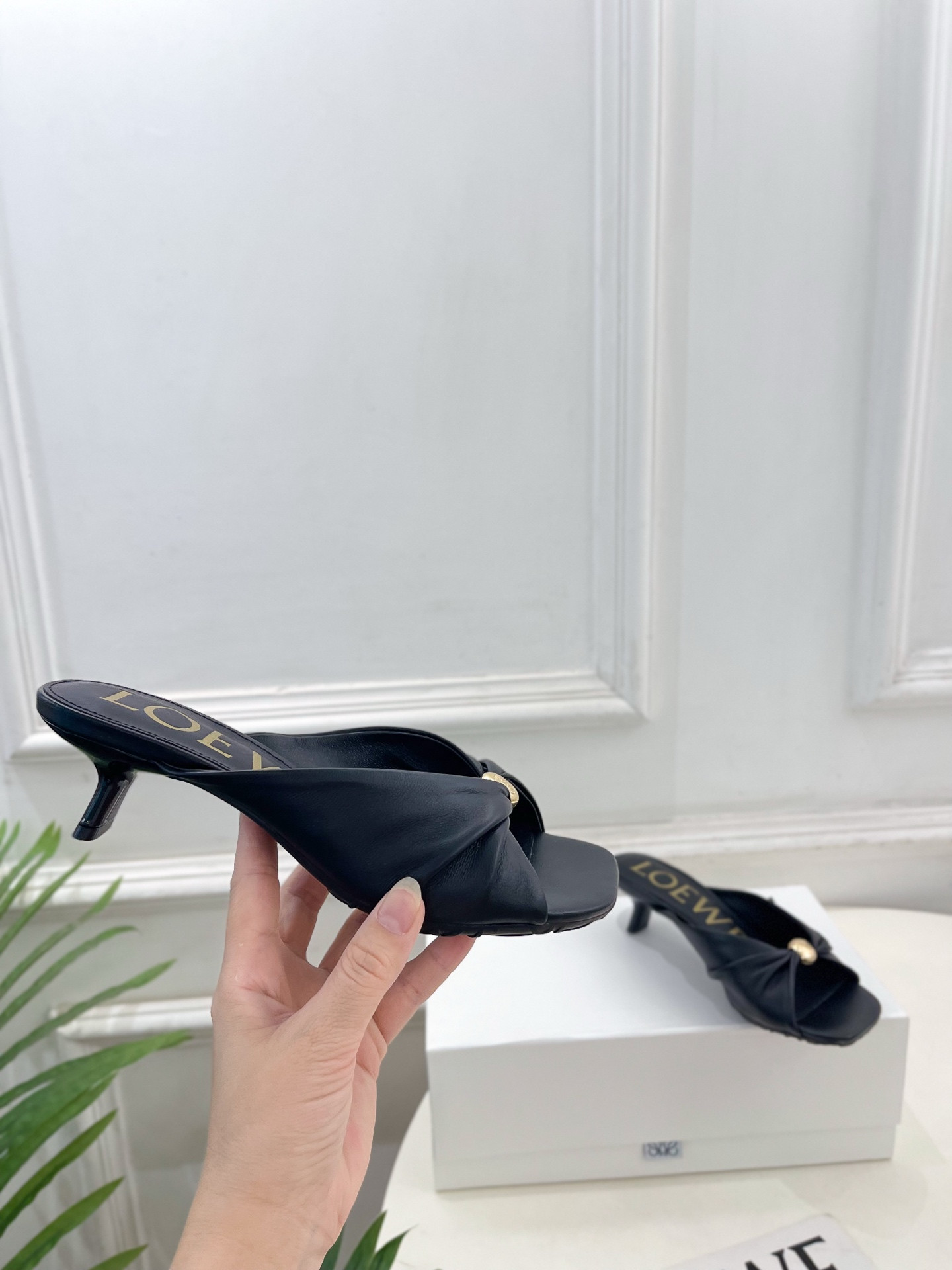 ua L0ew* pebble soft slide 4.5cm heel