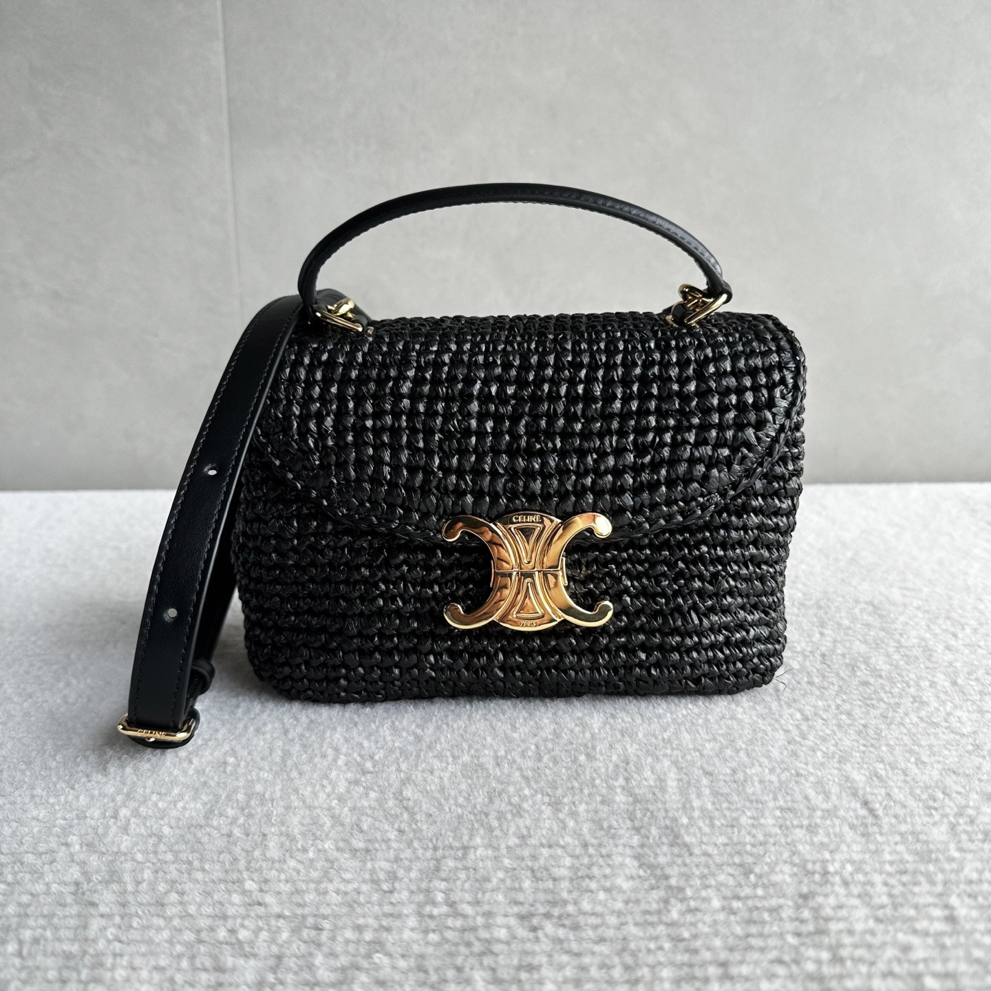 Ce**e teen nino plant-based material and cowhide leather handbags 20.5x13x8cm