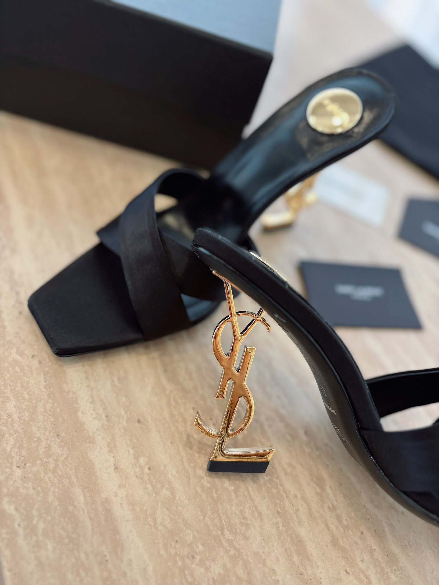 ua Y*L opyum mules 10.5cm heel